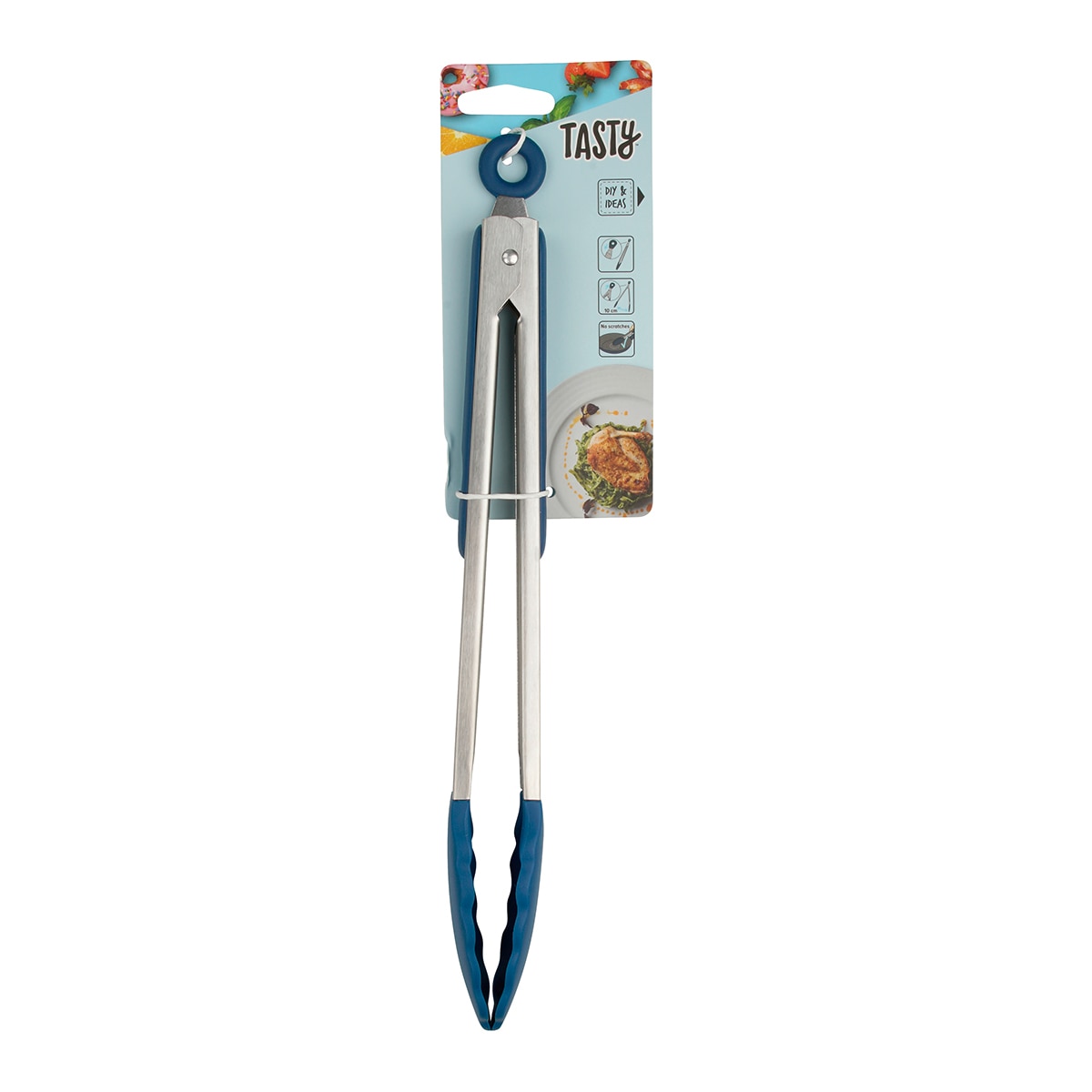 Pinzas con palas de silicona Tasty Gris-10