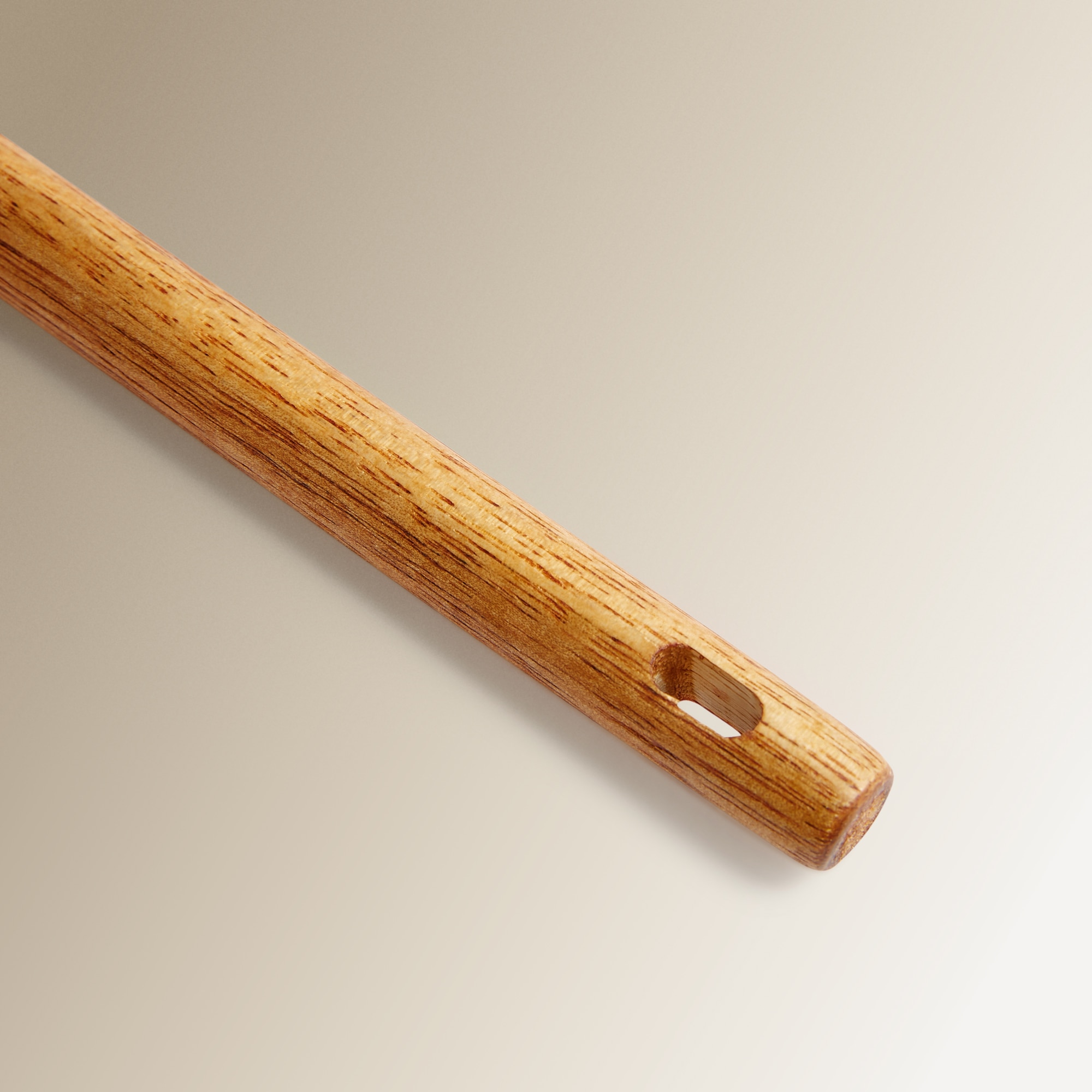 Espátula ranhurada de silicone e madeira de acácia Cru-3