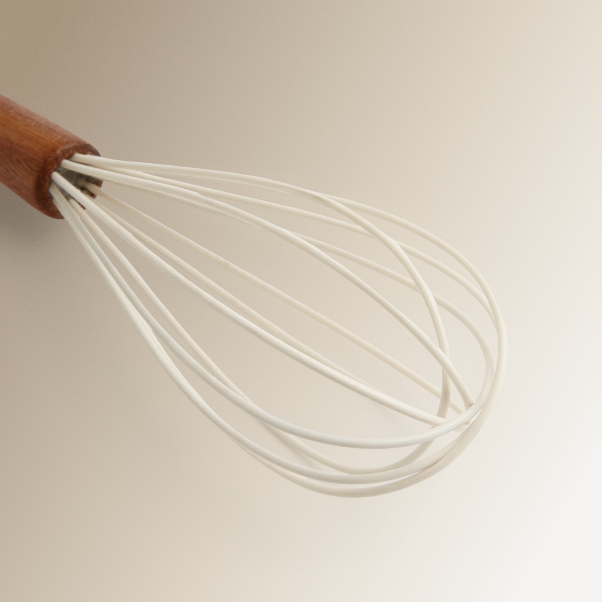 Batedeira de varetas de silicone e madeira de acácia Cru-2