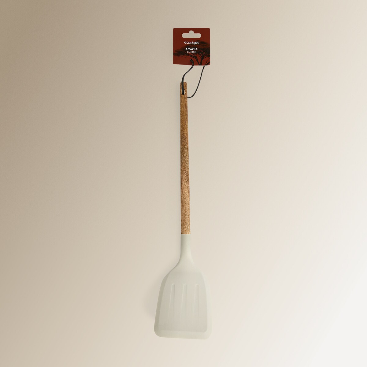 Espátula de silicona y madera de acacia  El Corte Inglés Crudo-3