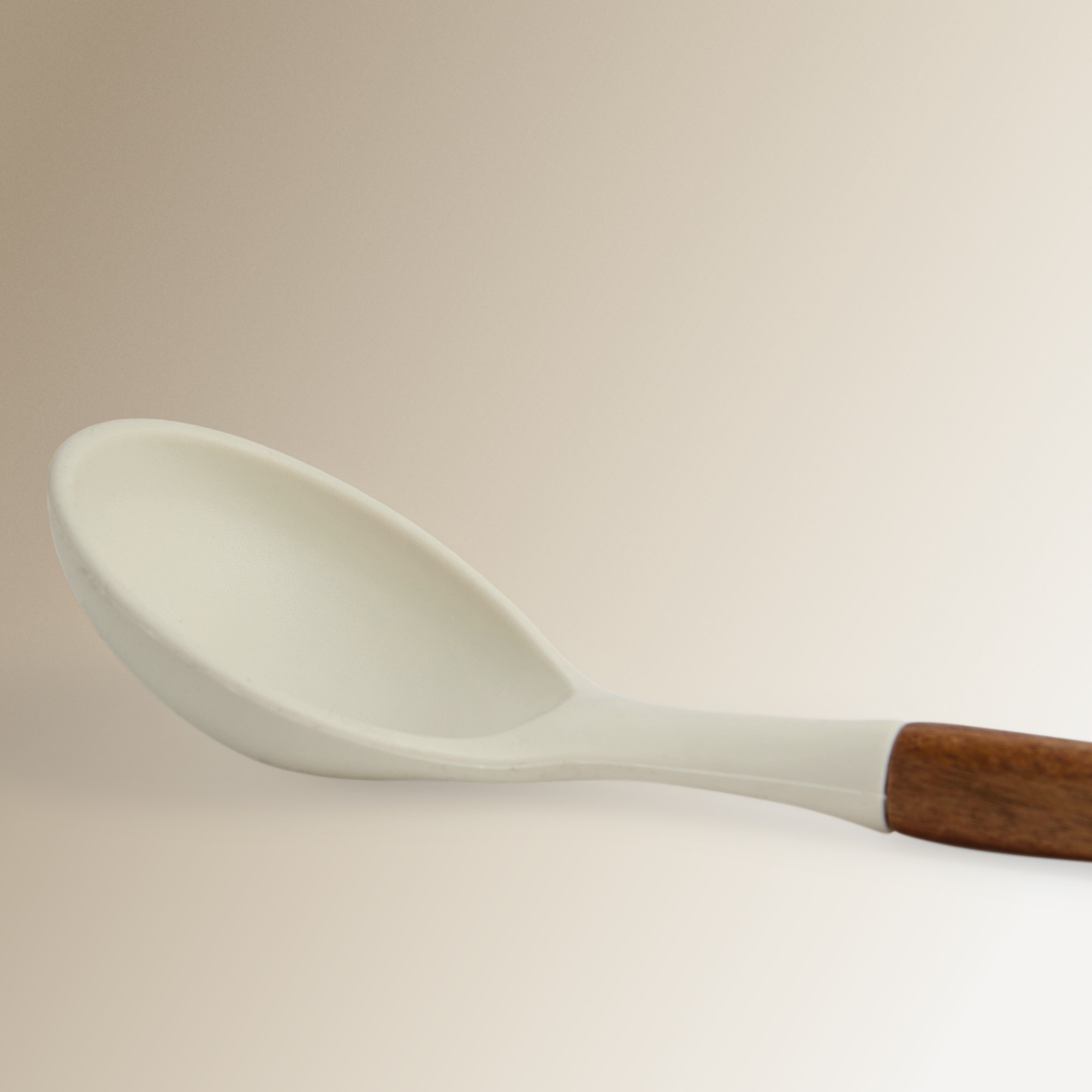 Colher de Silicone e Madeira de Acácia Cru-2