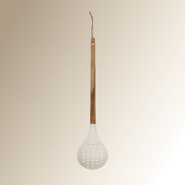 Imagem 0 de Escumadeira de silicone e madeira de acácia