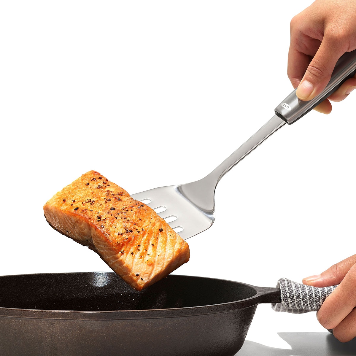 Espátula ranhurada de aço inoxidável Steel™ Aço-5