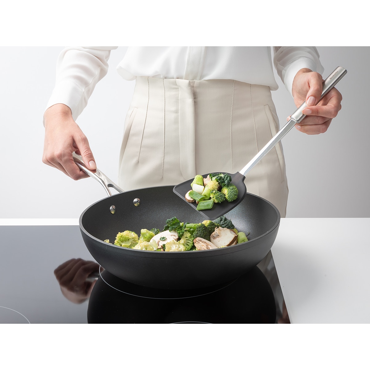 Espátula para wok Profile Prata-3