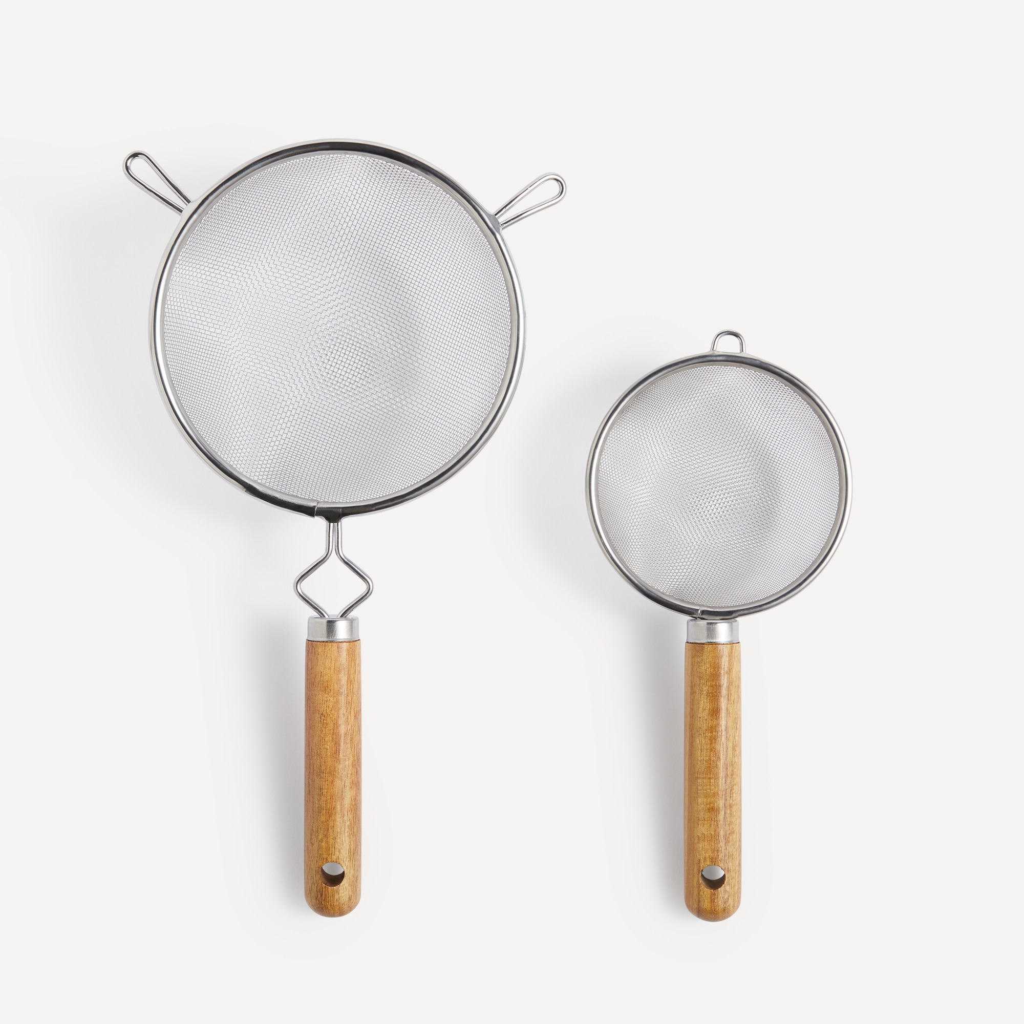 Coador com Cabo de Madeira de Acácia Natural-5