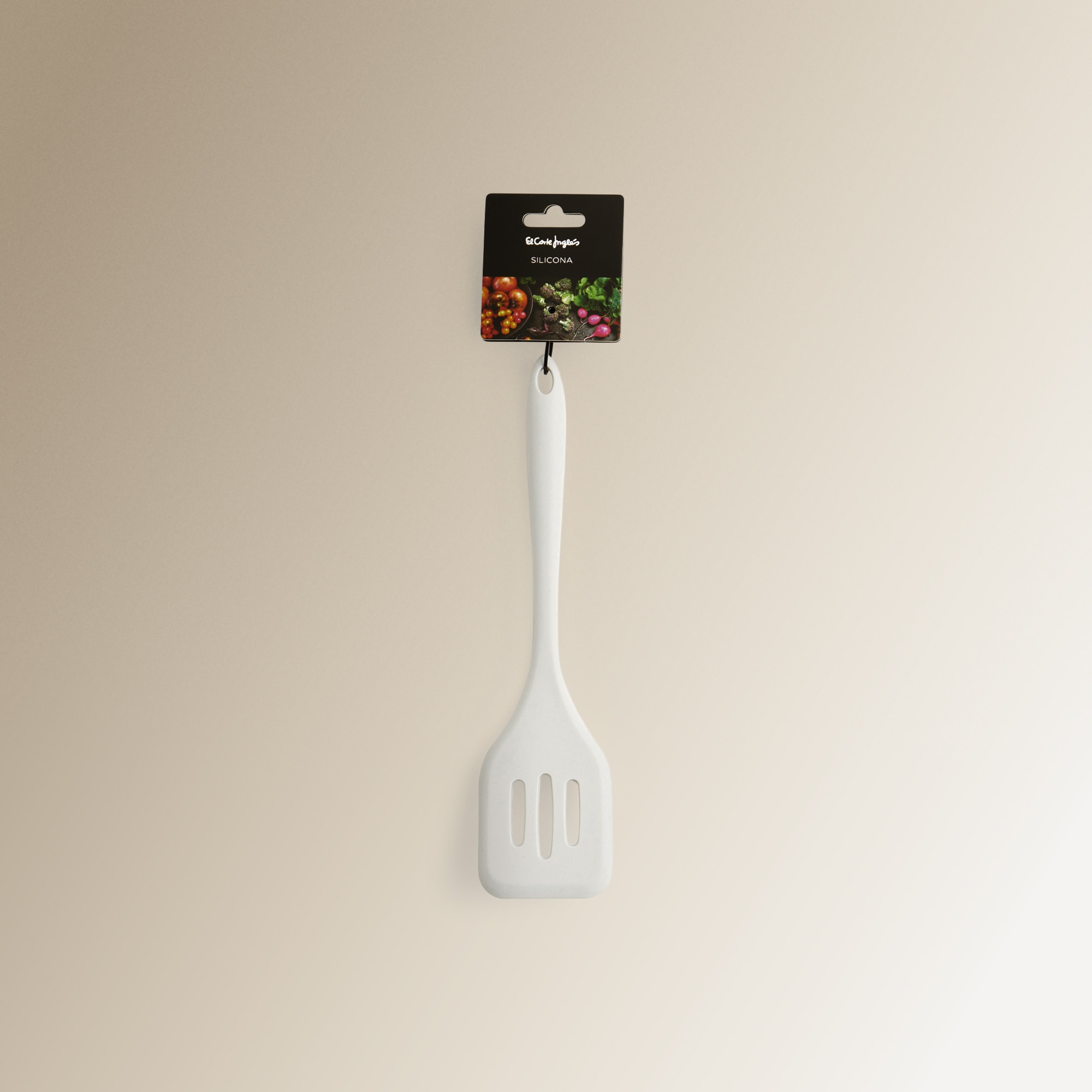 Espátula ranhurada de silicone El Corte Inglés Cinzento-3