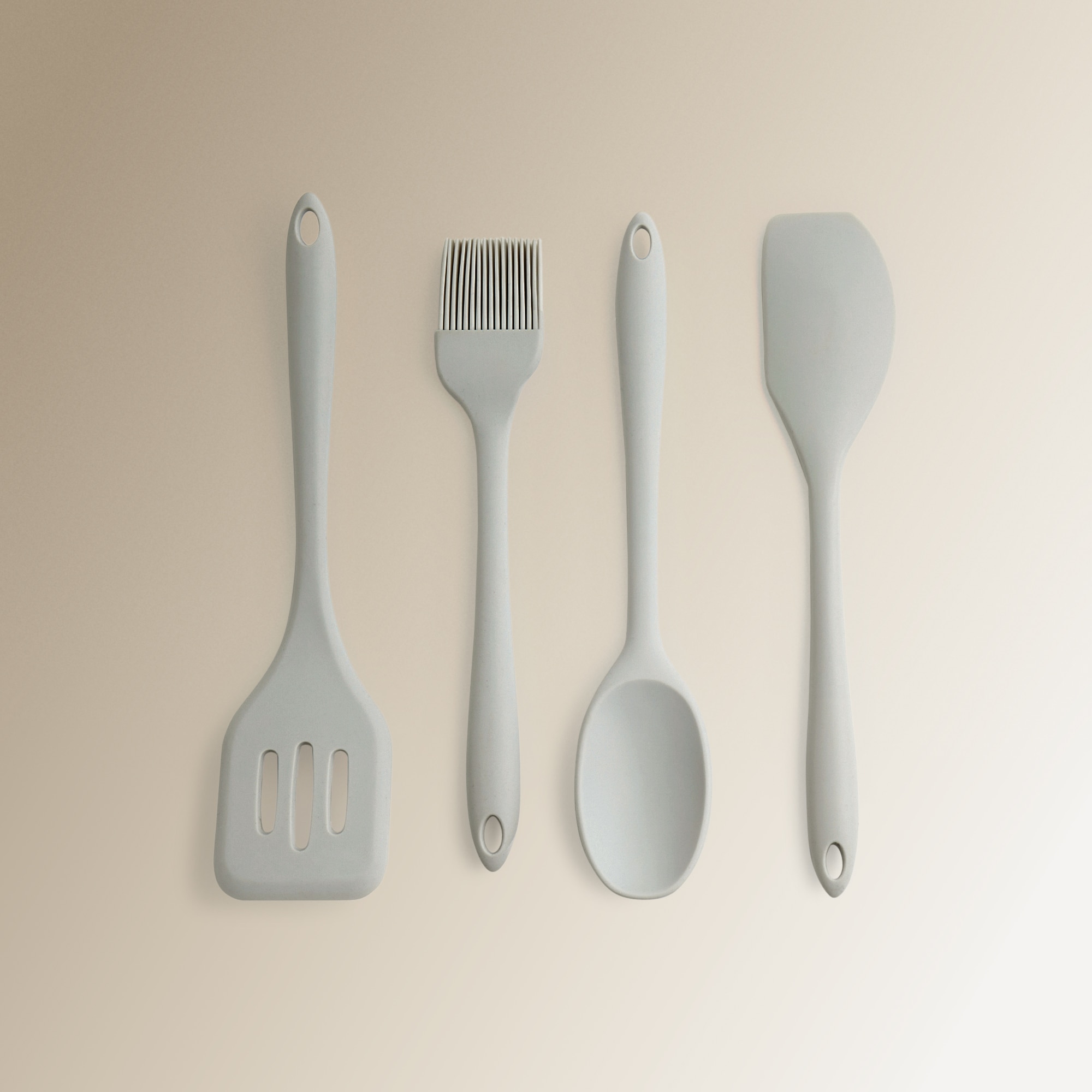 Espátula ranhurada de silicone El Corte Inglés Cinzento-4