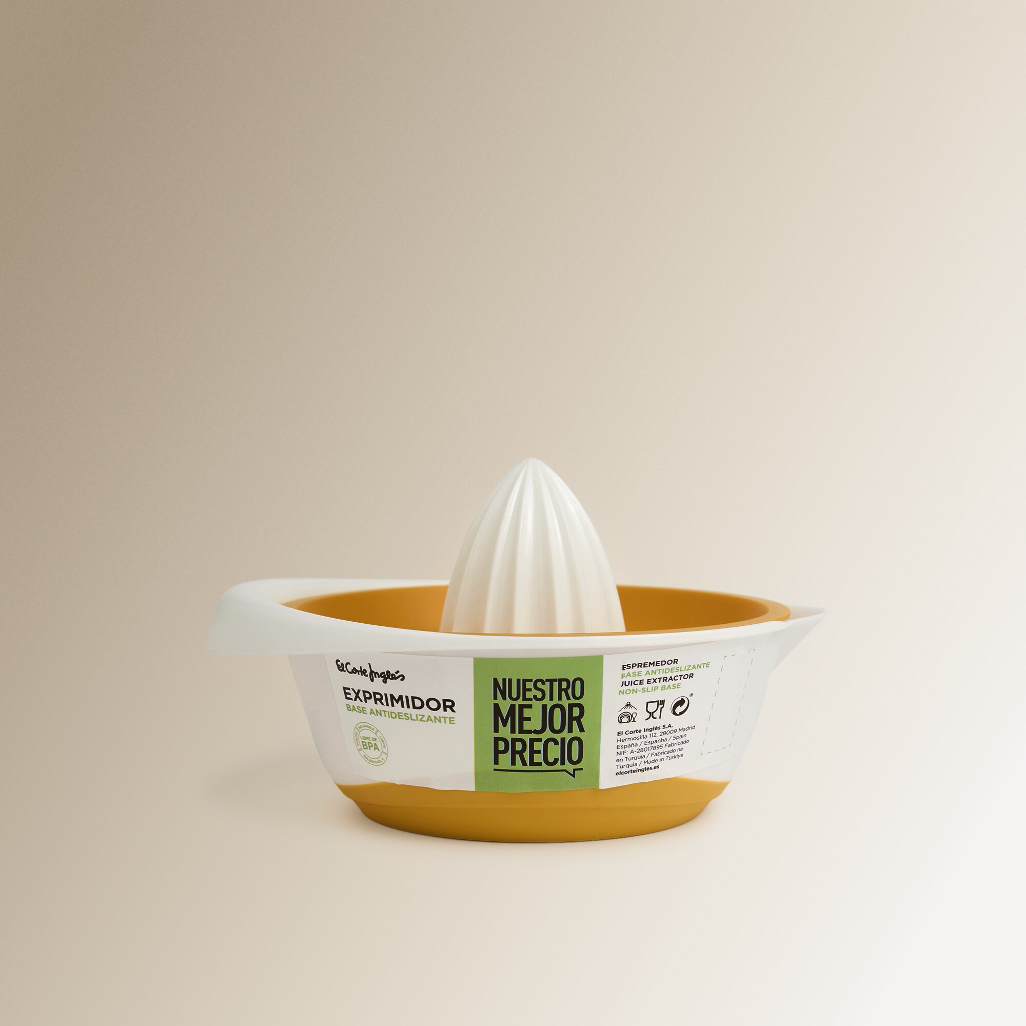 Exprimidor antideslizante Nuestro Mejor Precio - El Corte Inglés Amarillo-3