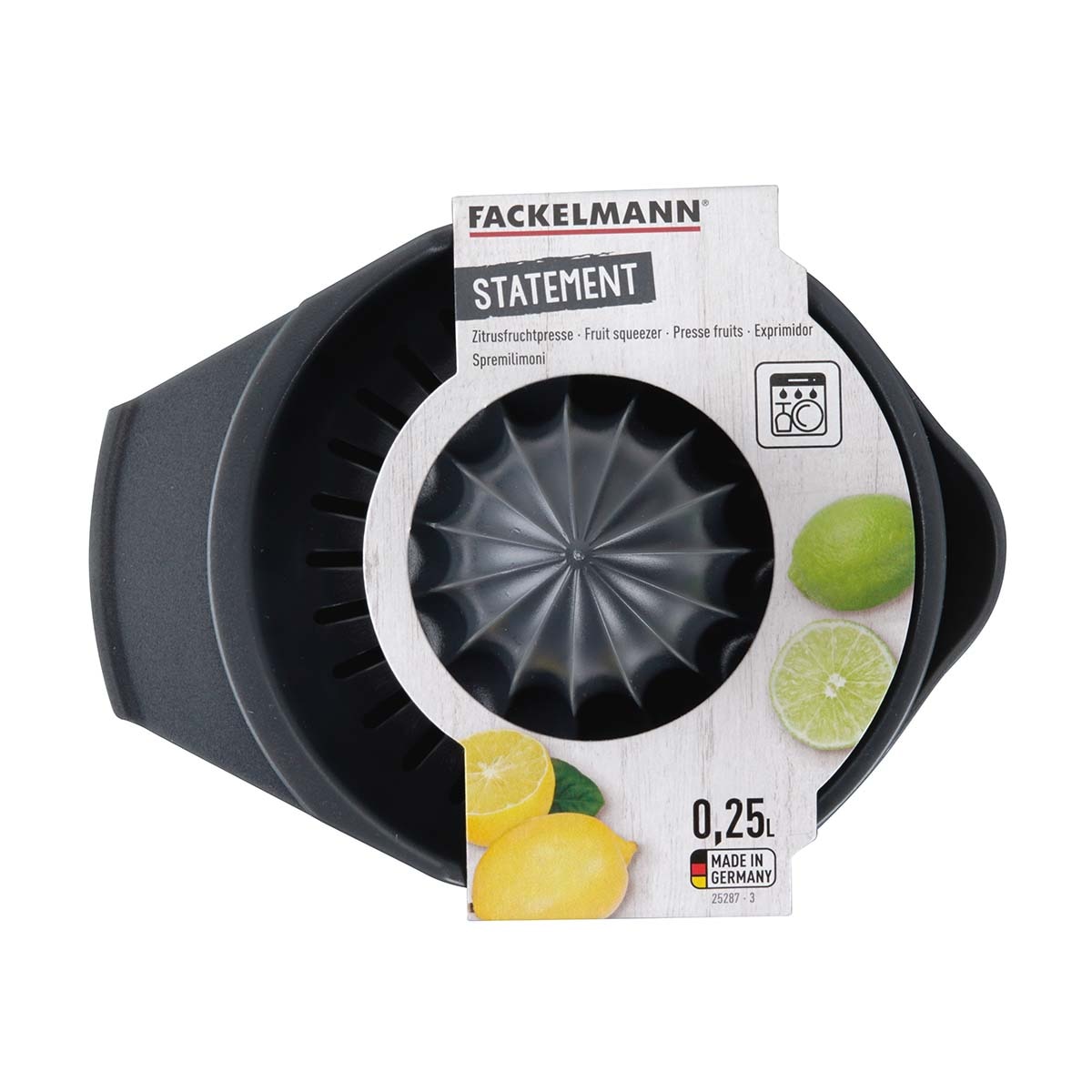Exprimidor de frutas Statement Fackelmann Negro-2