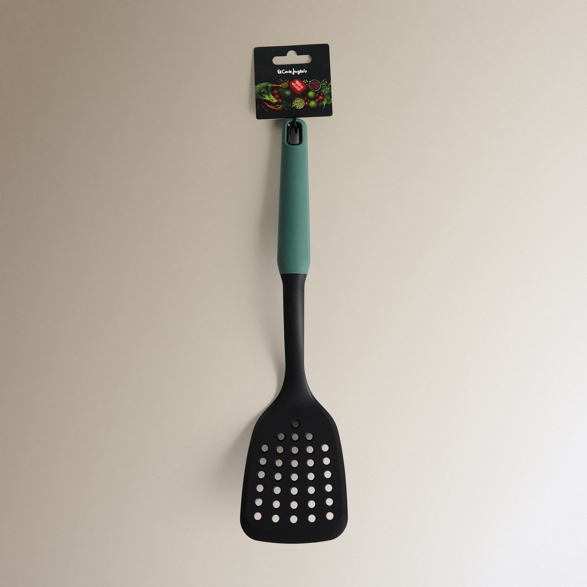 Espátula de Nylon com Ranhura Preto-3