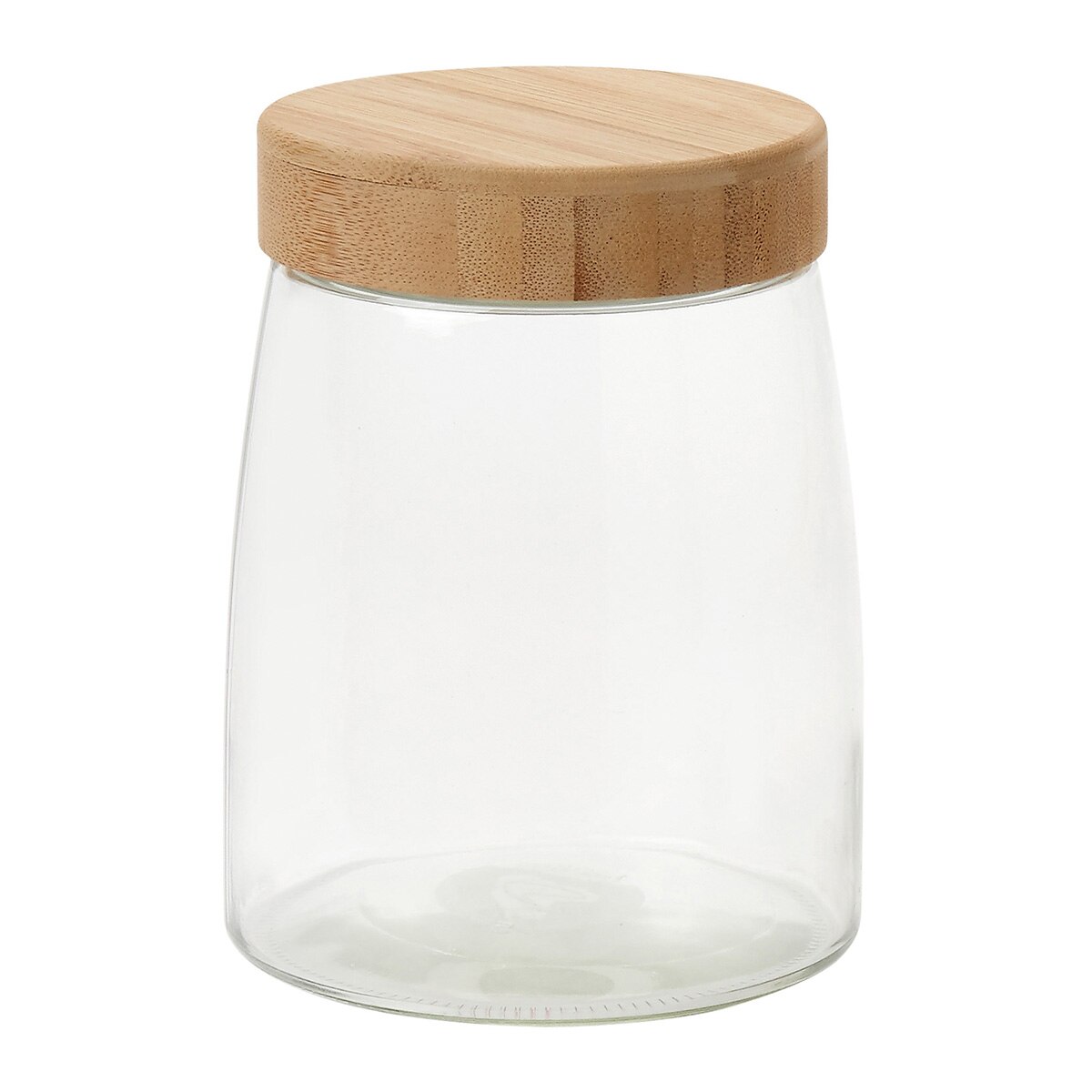 Bote de cocina con tapa de Bambú Basics El Corte Inglés Cristal-1
