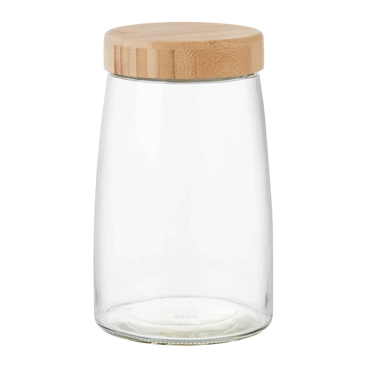 Bote de cocina con tapa de Bambú Basics El Corte Inglés Cristal-1