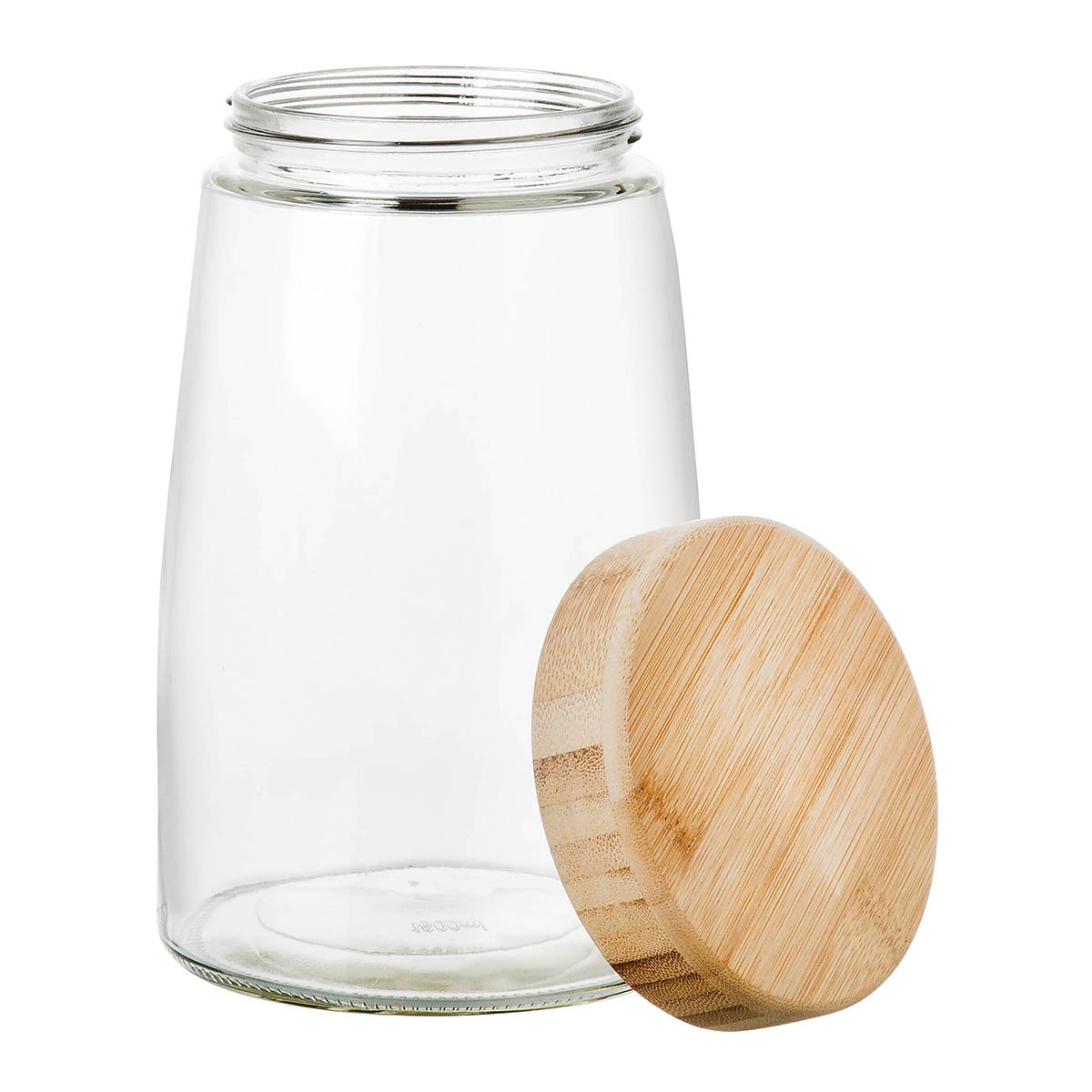 Bote de cocina con tapa de Bambú Basics El Corte Inglés Cristal-2