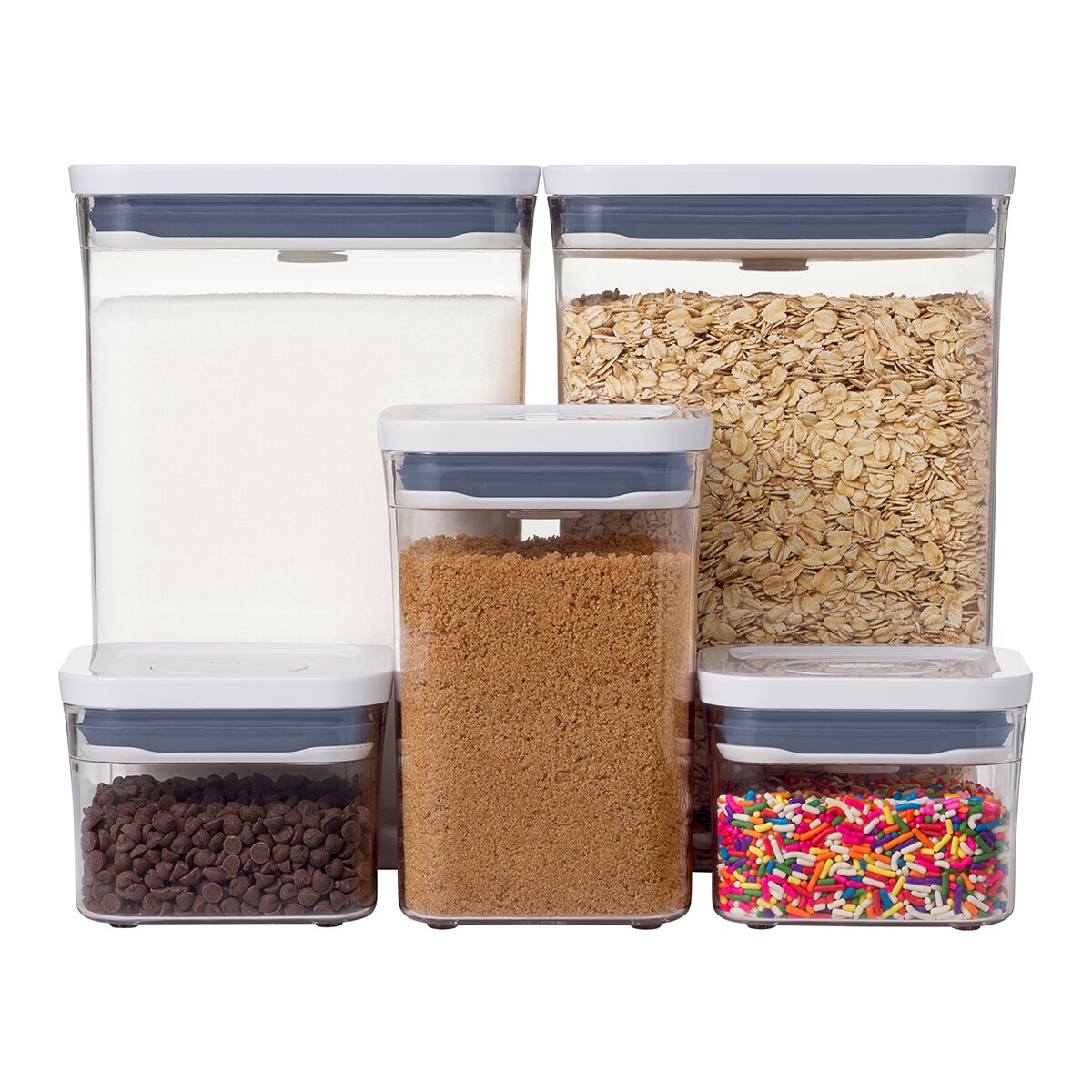 Frasco de cozinha hermético quadrado Pop 2.0 Oxo Transparente-7