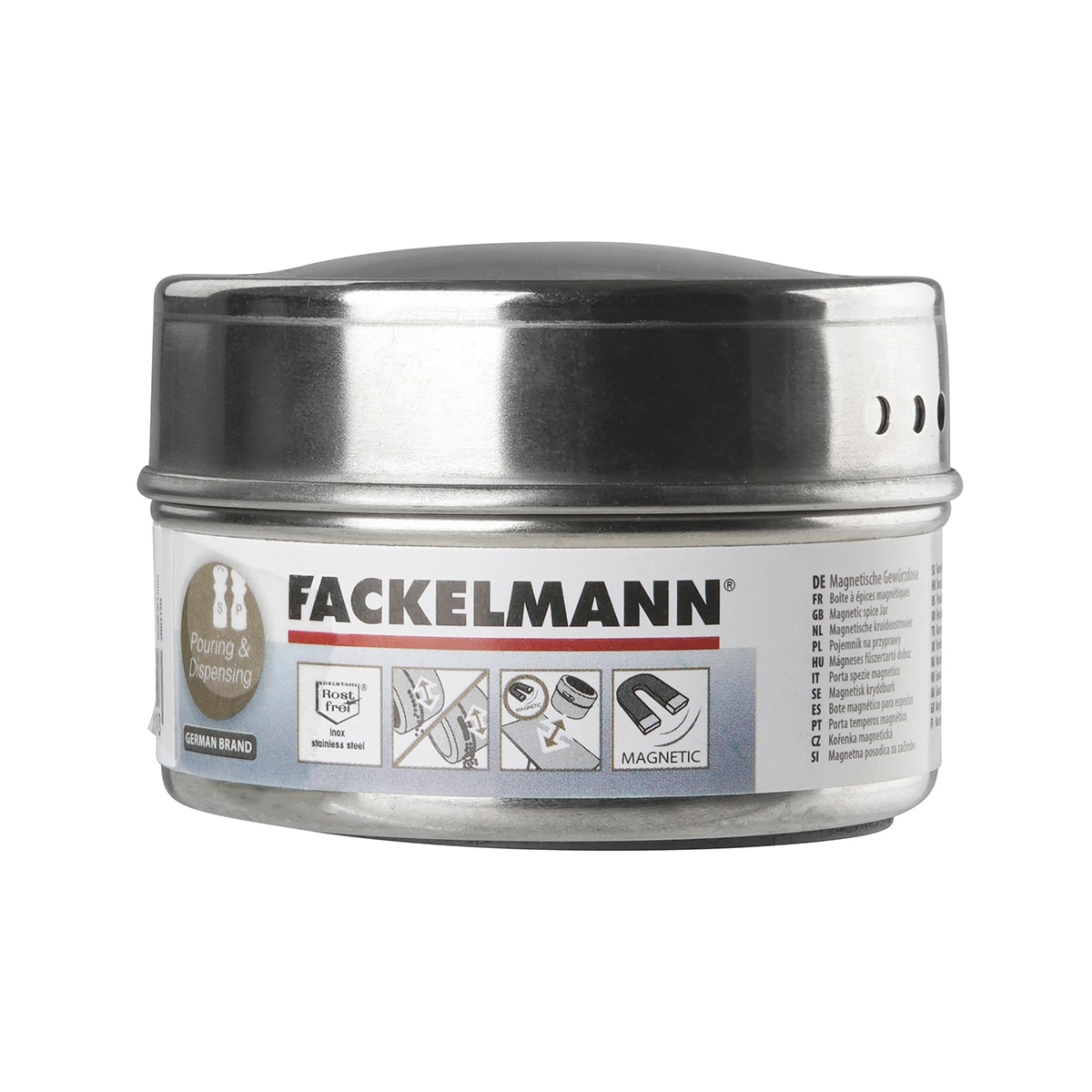 Bote magnético para especias Pouring&Dispensing  Fackelmann Acero-12