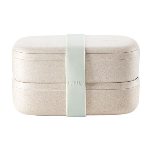 Recipiente de comida doble Lunch Box Organic To Go Lékué
