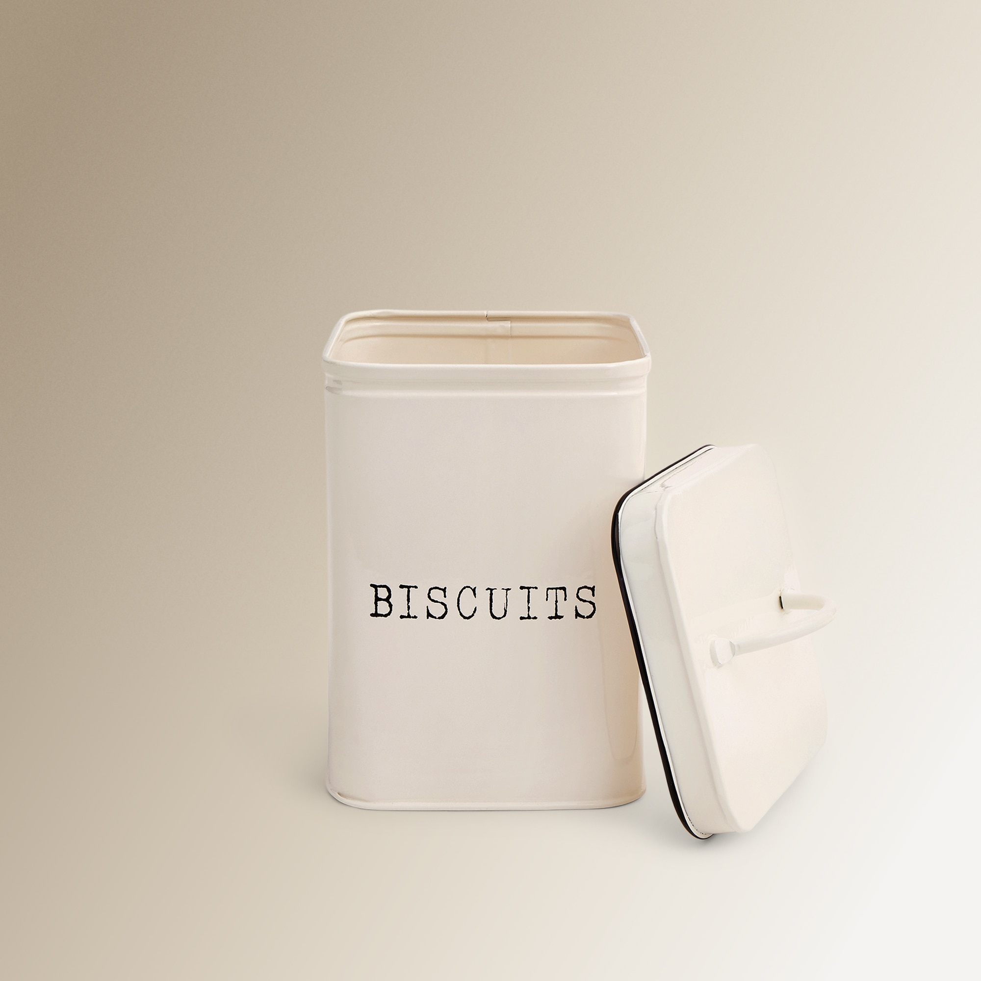 Bote de metal Biscuits El Corte Inglés Blanco-2