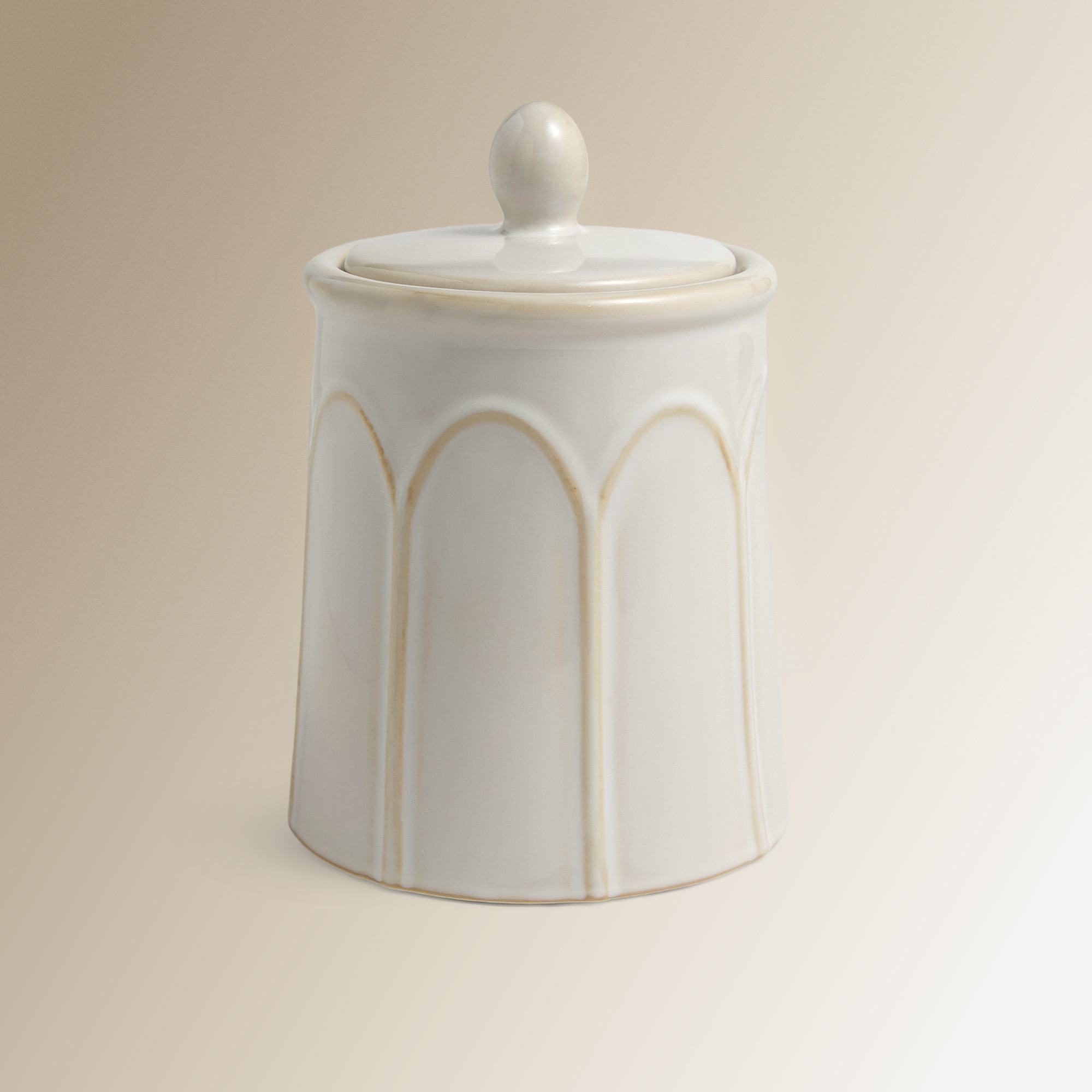 Frasco de Cerâmica Rome Bege-1