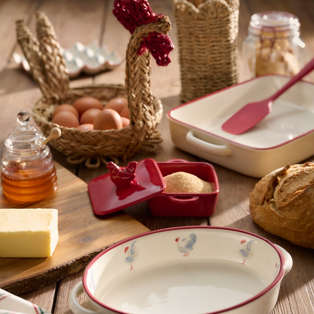 Porta-Ovos de Cerâmica Farm Multicolor-4