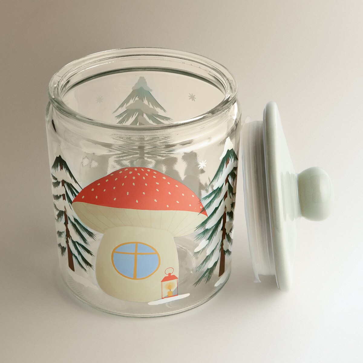 Bote de cristal Winter Joy Navidad Transparente-2