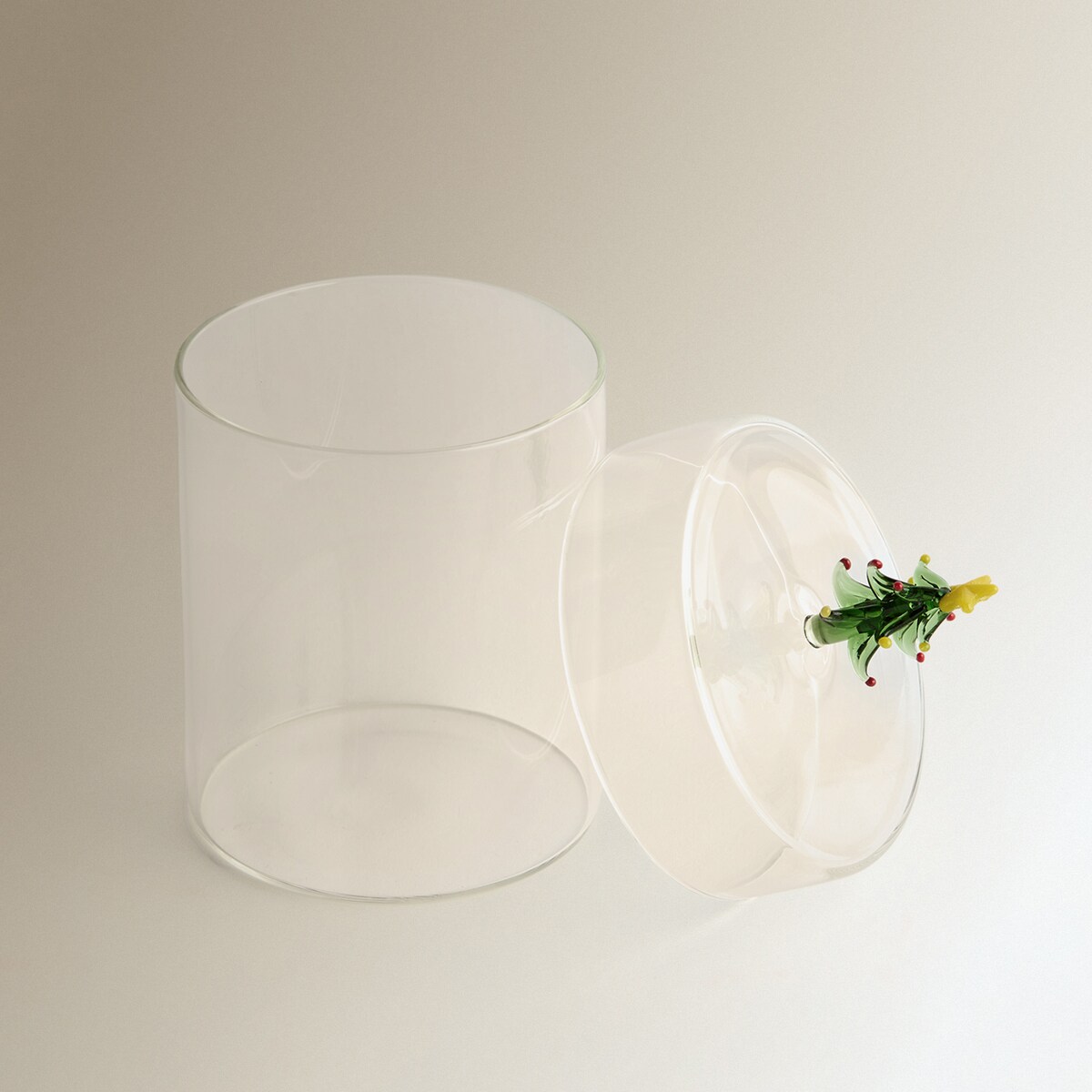 Bote de borosilicato Árbol Navidad Transparente-2