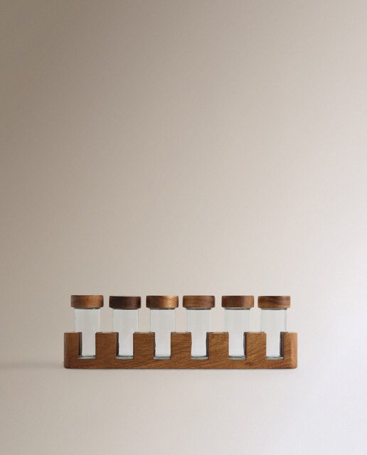 Set de 6 especieros Acacia