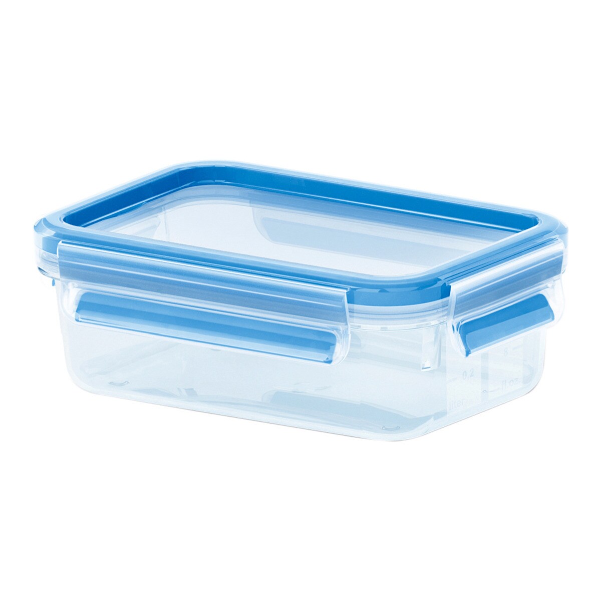 Recipiente hermético rectangular Clip & Close Emsa Azul-3
