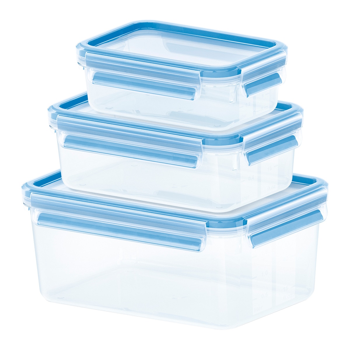 Imagem 0 de Conjunto de 3 herméticos Clipe & Close Emsa