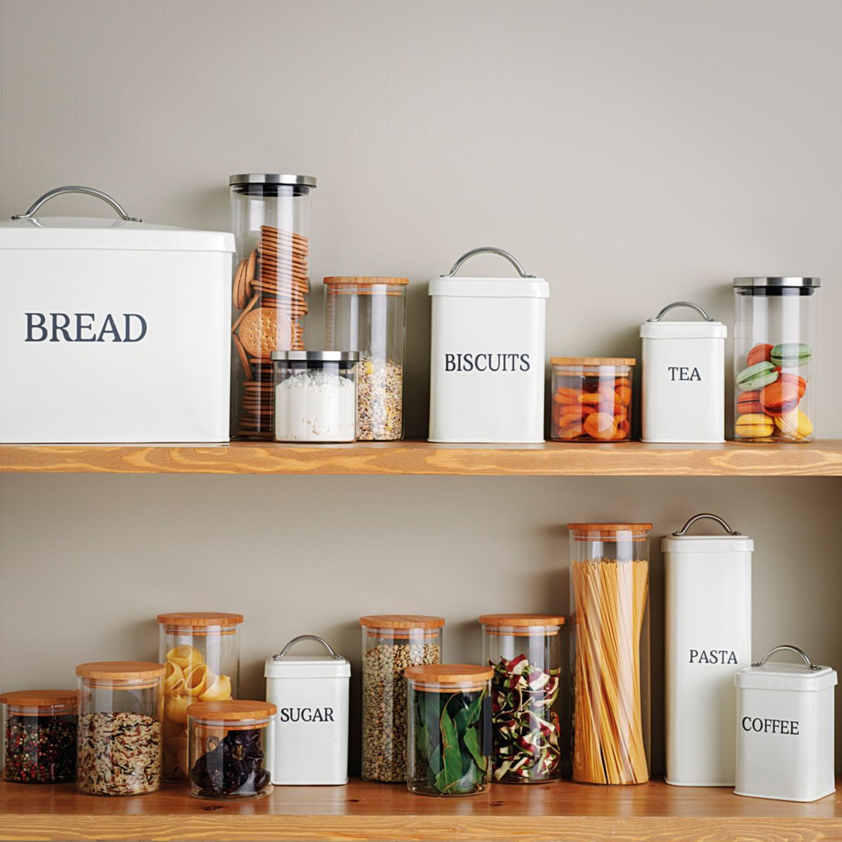 Frasco de cozinha com tampa de Bambu El Corte Inglés Transparente-3