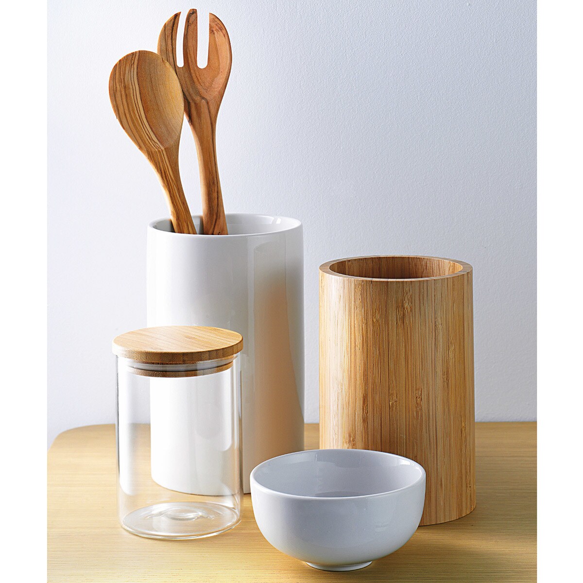 Frasco de cozinha com tampa de Bambu El Corte Inglés Transparente-4