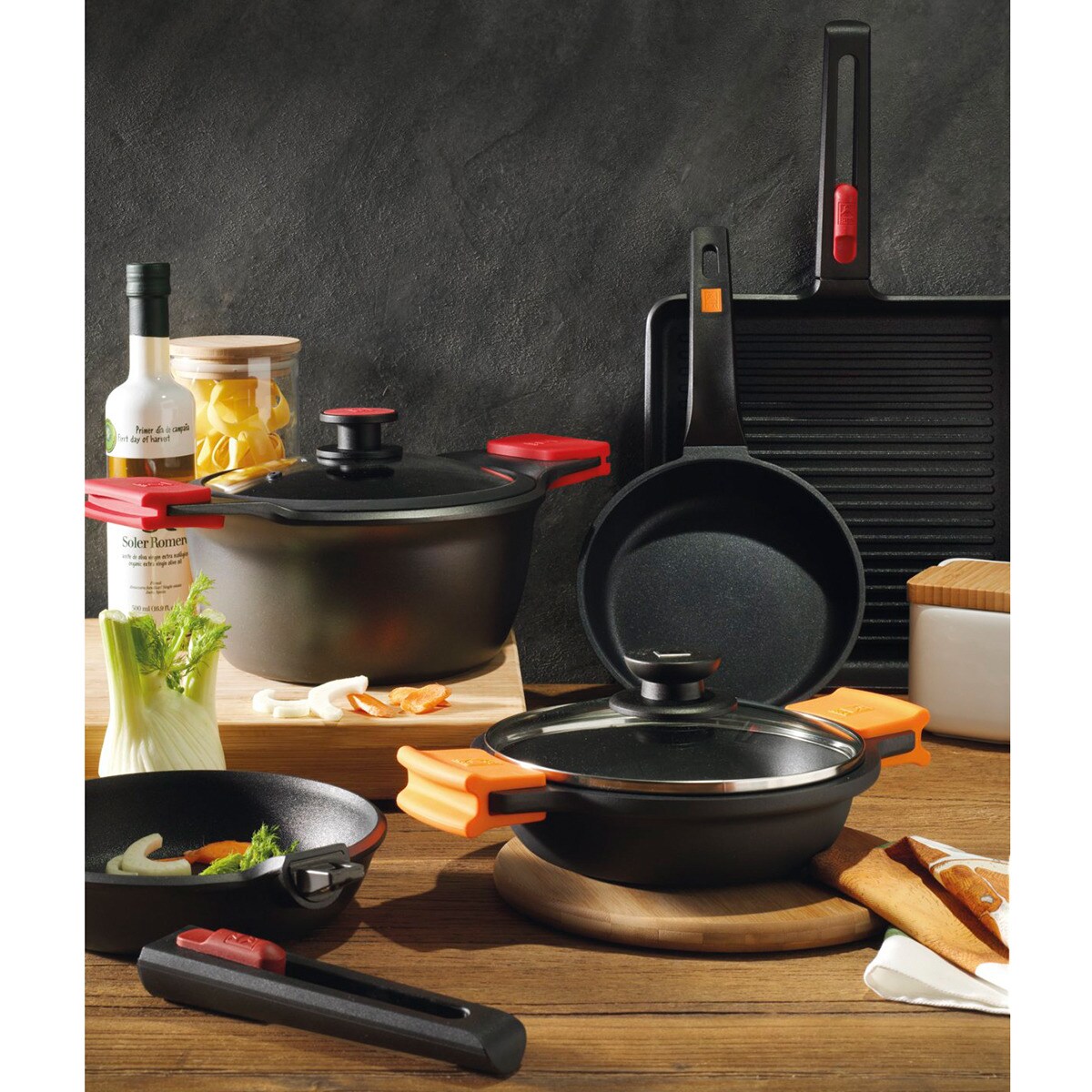 Frasco de cozinha com tampa de Bambu El Corte Inglés Transparente-5