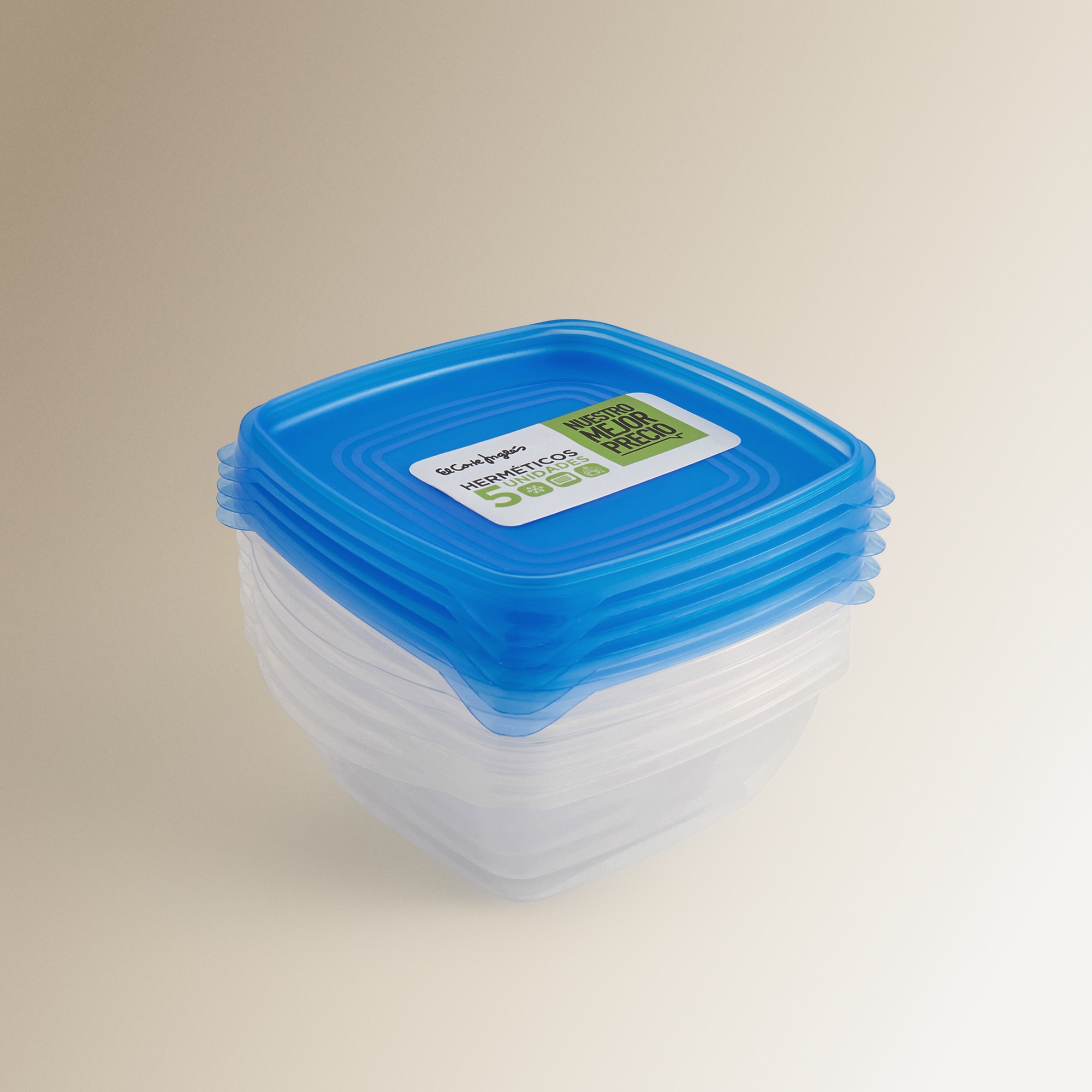 Set de 5 herméticos Nuestro Mejor Precio - El Corte Inglés Cristal-5