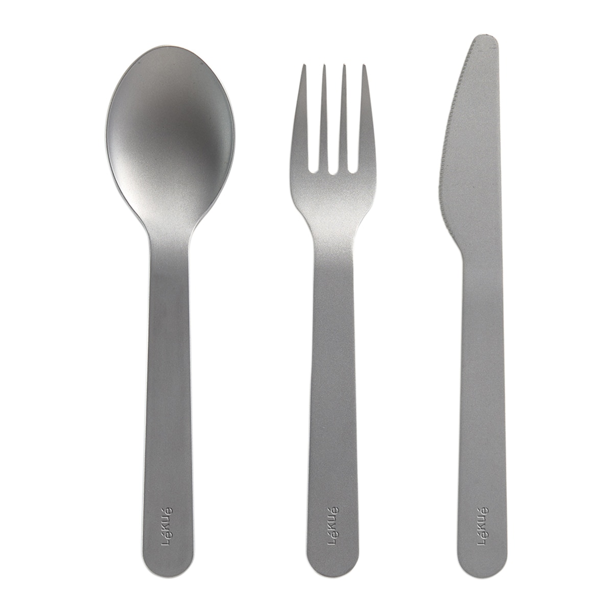 Conjunto de 3 talheres To Go Lékué Aço-2