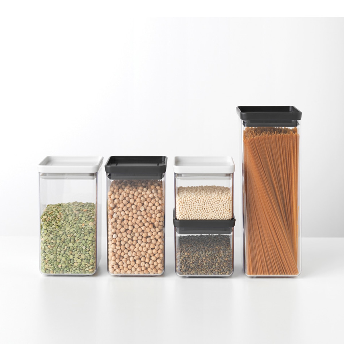 Frasco Empilhável Tasty+Brabantia Cinzento-claro-6