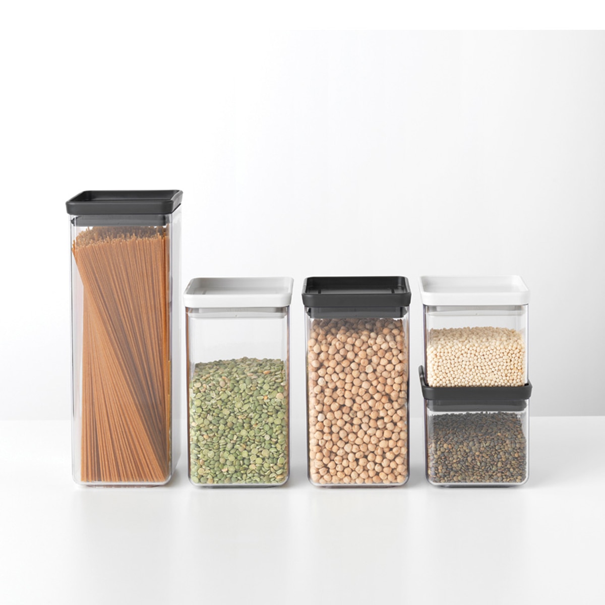 Frasco Empilhável Tasty+Brabantia Cinzento-claro-7