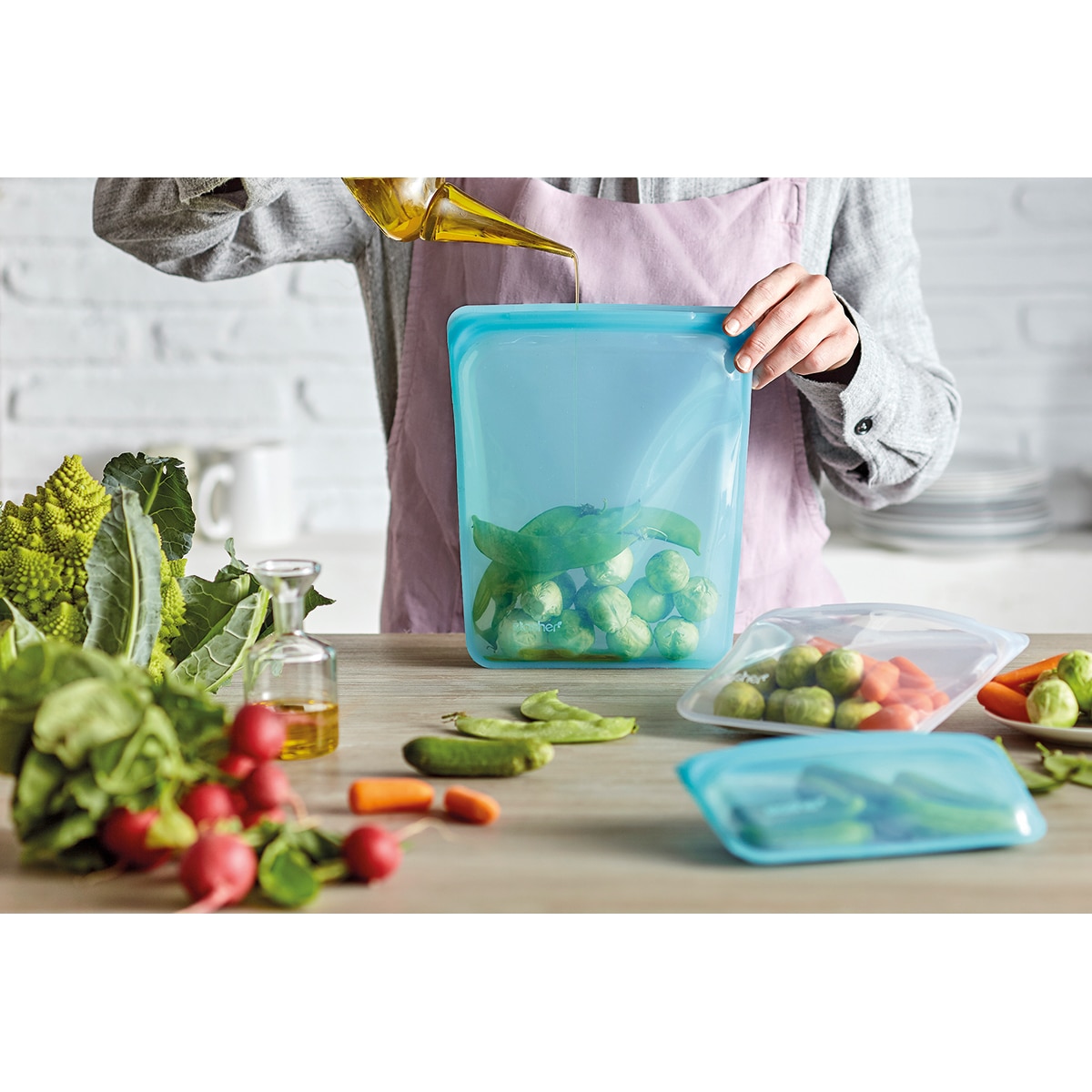 Bolsa reutilizable Stasher - Cristal 293 ml Cristal-4