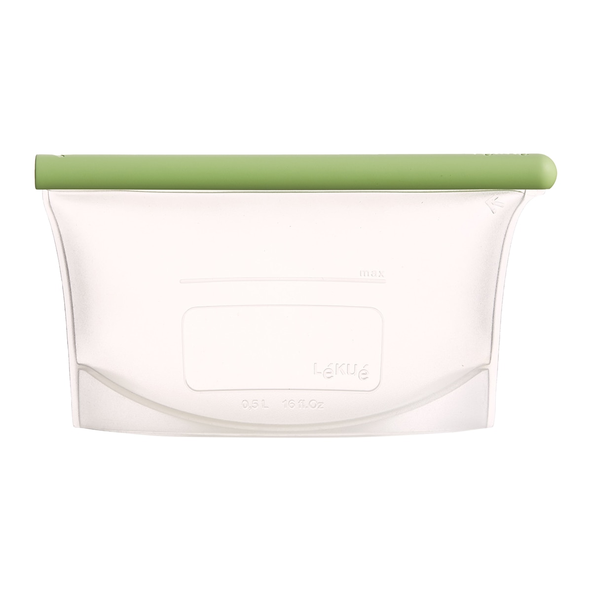 Bolsa reutilizável de silicone Reduce & Reuse Transparente-1