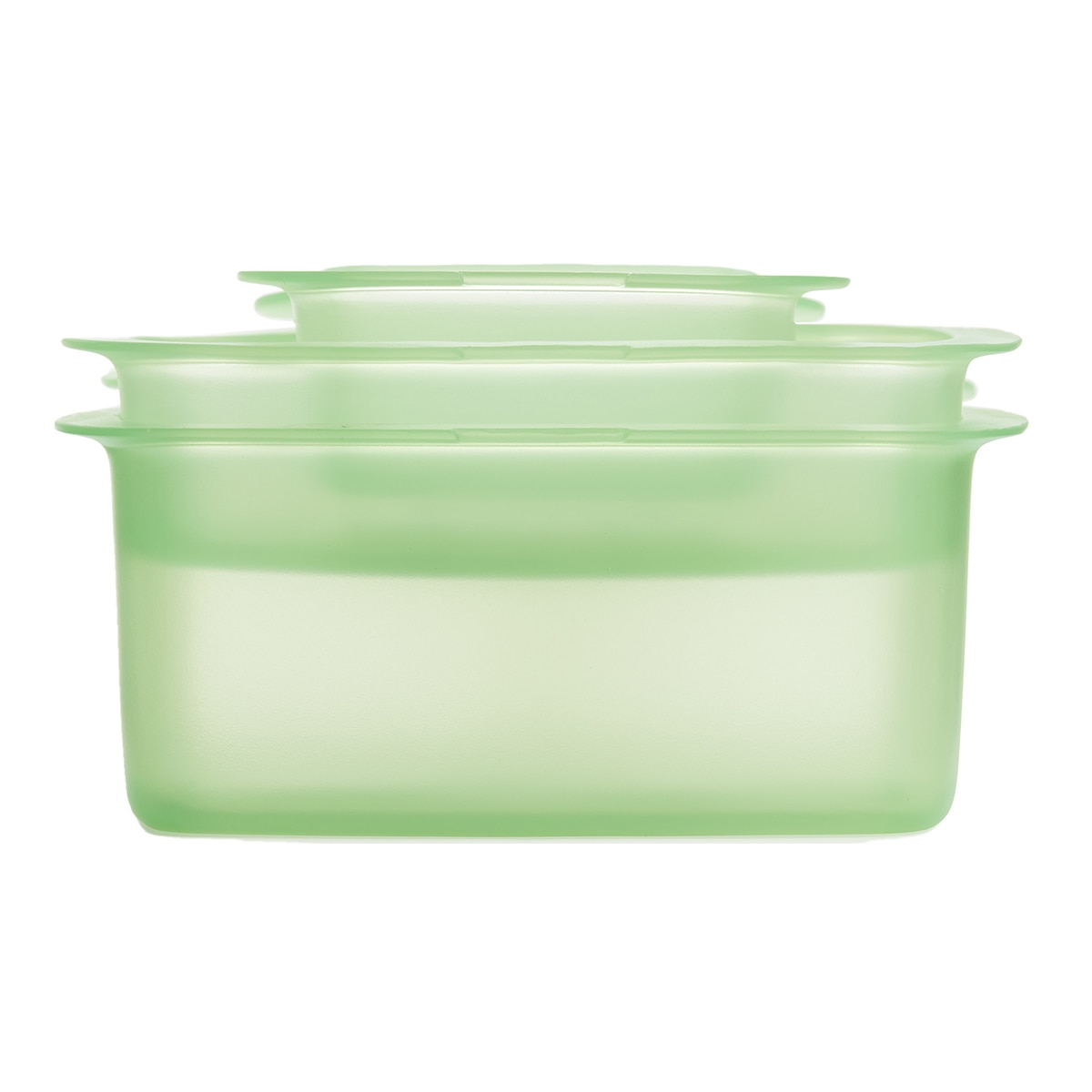 Conjunto de 3 recipientes de silicone reutilizáveis Reuse&Reduce Verde-2
