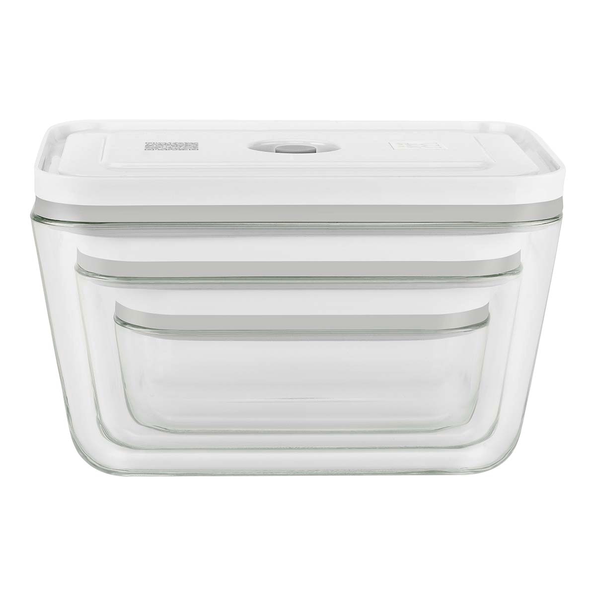 Conjunto de 3 Recipientes a Vácuo Fresh & Save de Vidro Transparente-2