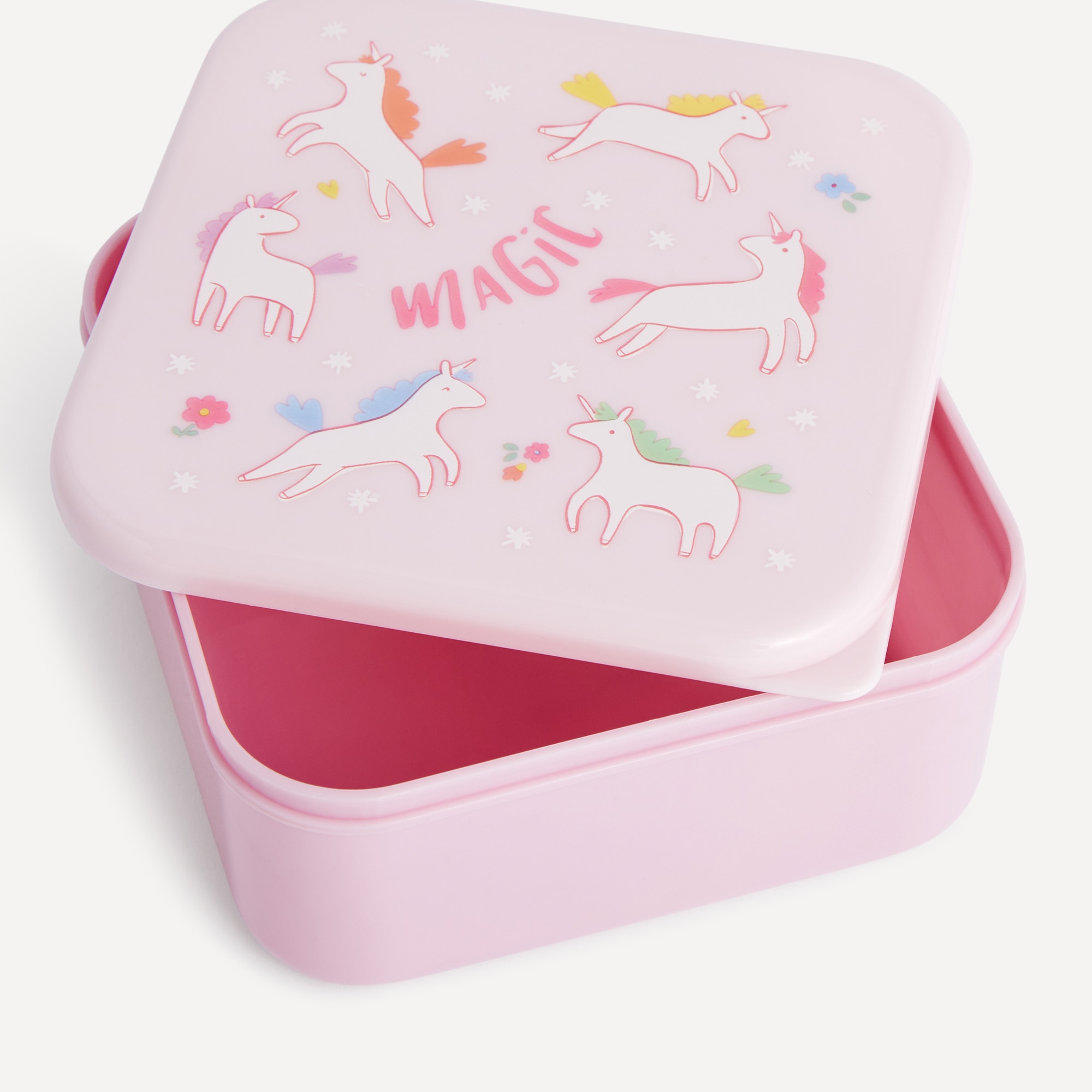 Porta-alimentos Unicórnios Rosa-3
