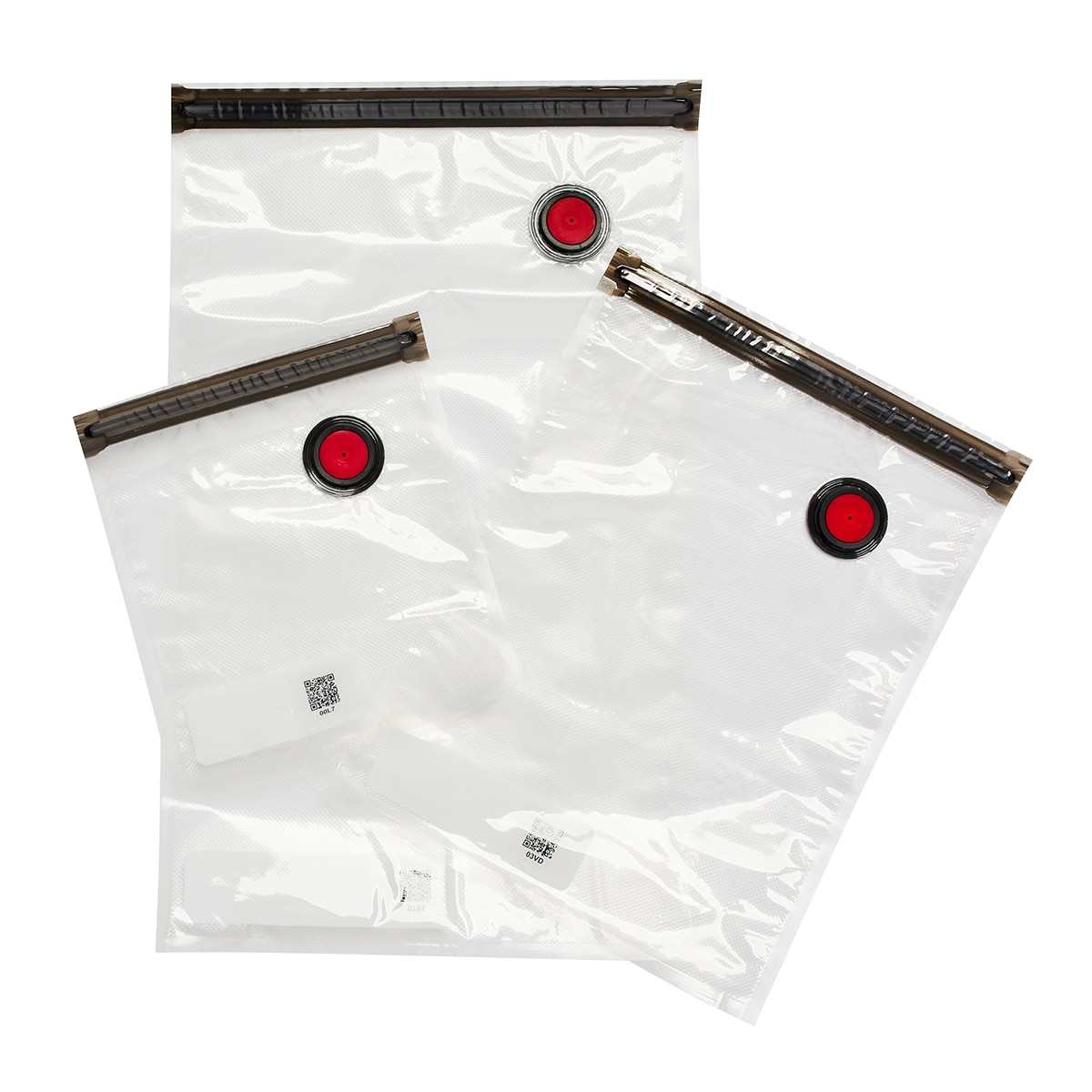 Conjunto de 3 Bolsas Grandes a Vácuo Fresh & Save Transparente-2