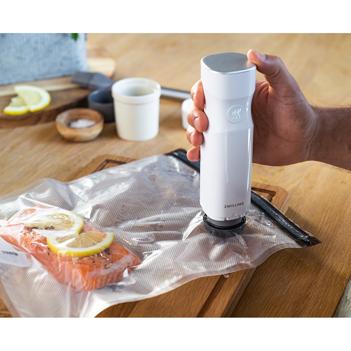 Set de vacío 7 piezas de plástico Fresh & Save Zwilling Blanco Blanco-4