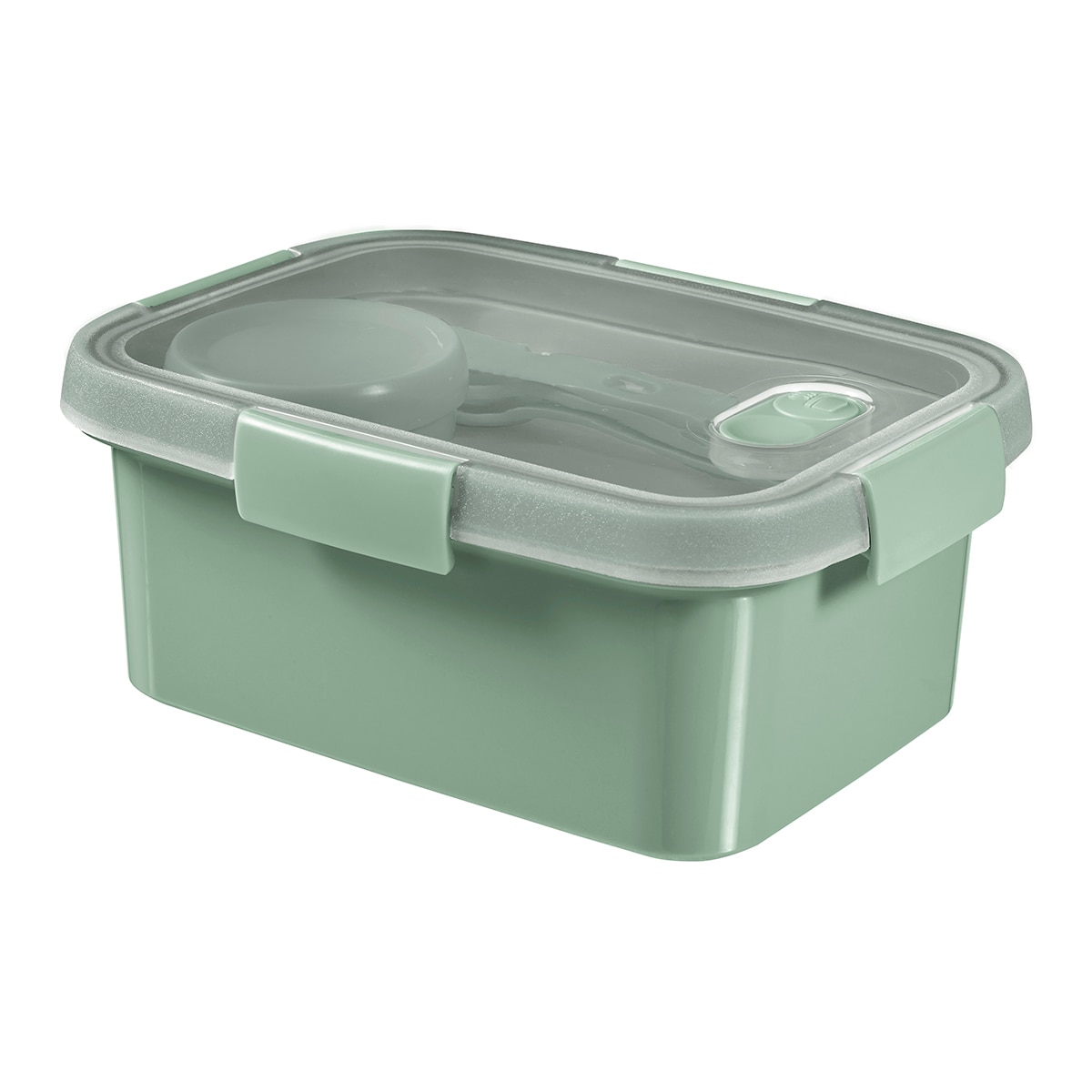 Imagen 0 de Recipiente hermético con cubiertos y salsera 1,2L Smart Eco Line To Go Curver