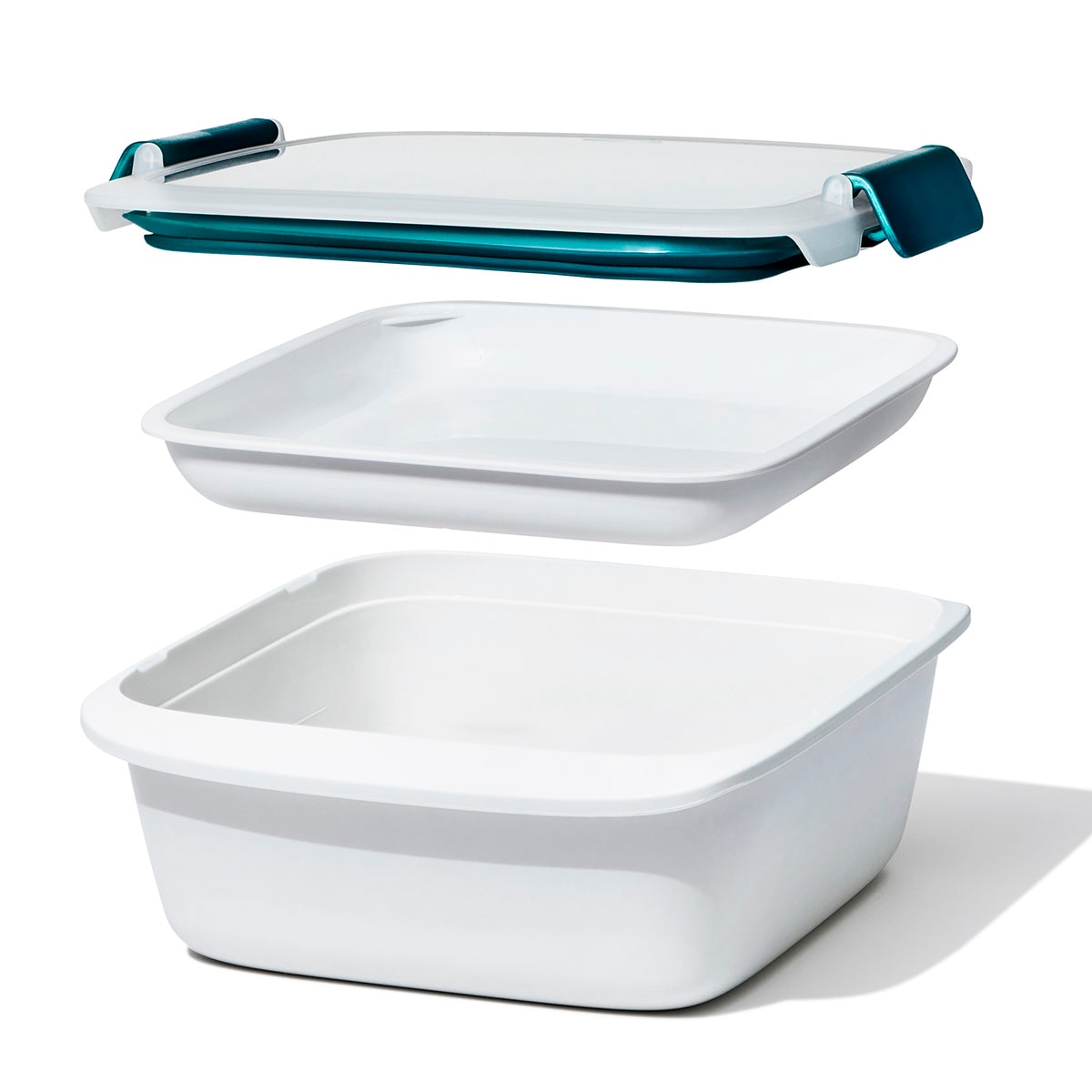 Recipiente Hermético para Saladas Pre&Go Transparente-3