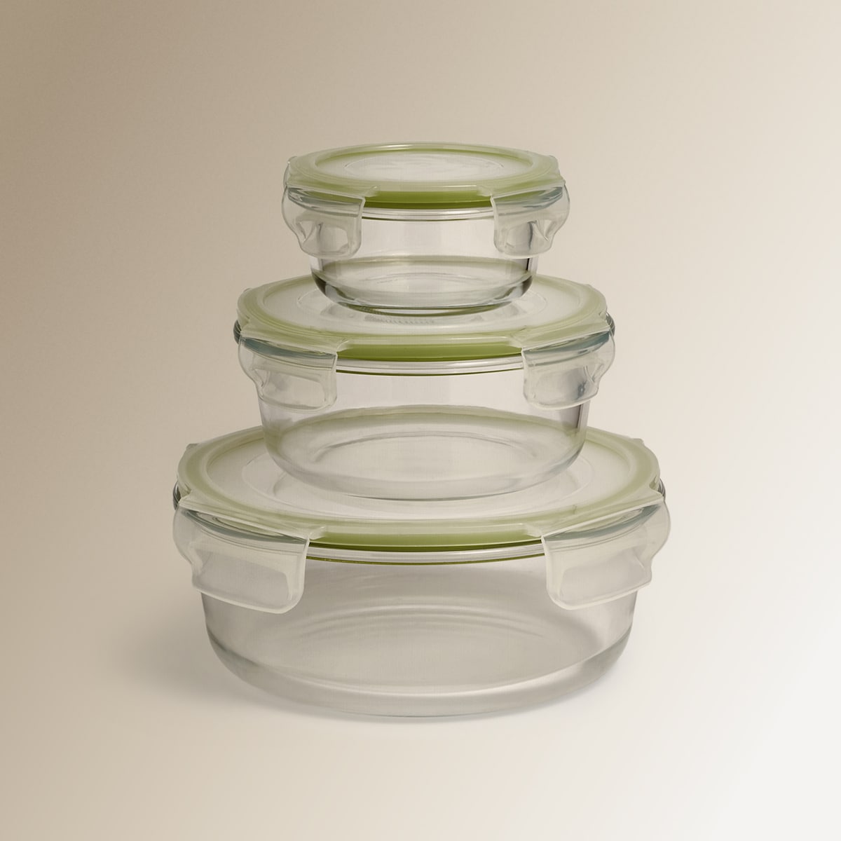 Set 3 herméticos redondos vidrio borosilicato Nuestro Mejor Precio - El Corte Inglés Transparente-1