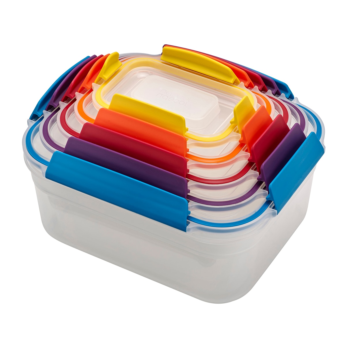 Imagem 0 de Conjunto de 5 Herméticos Empilháveis Nest Lock