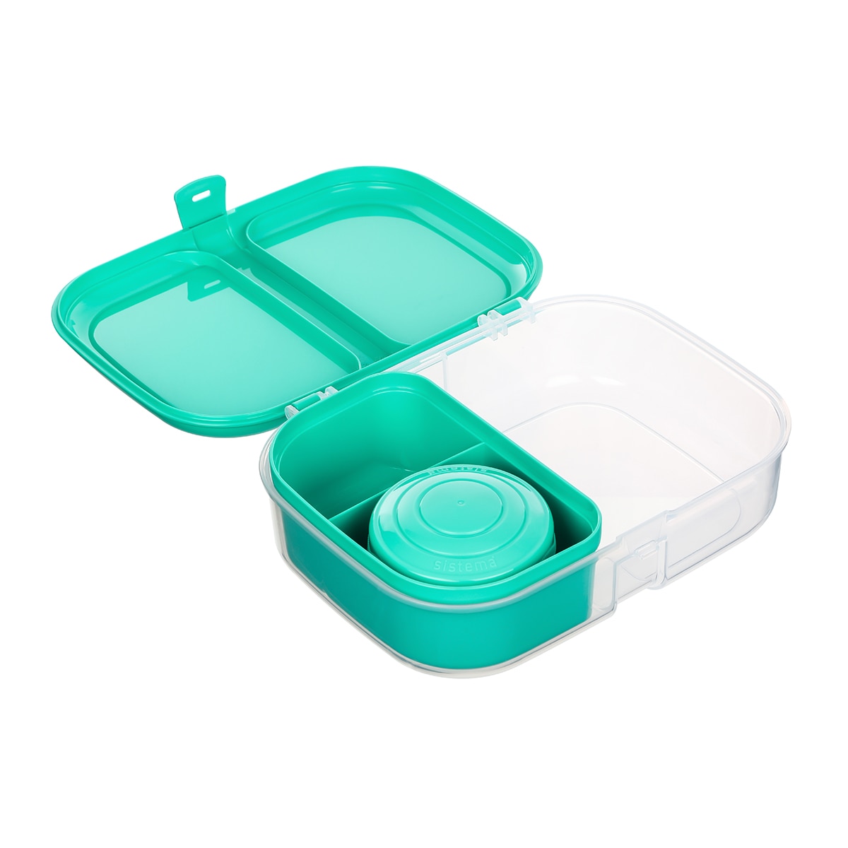 Recipiente Hermético Retangular com Compartimento Extraível To Go Verde-6