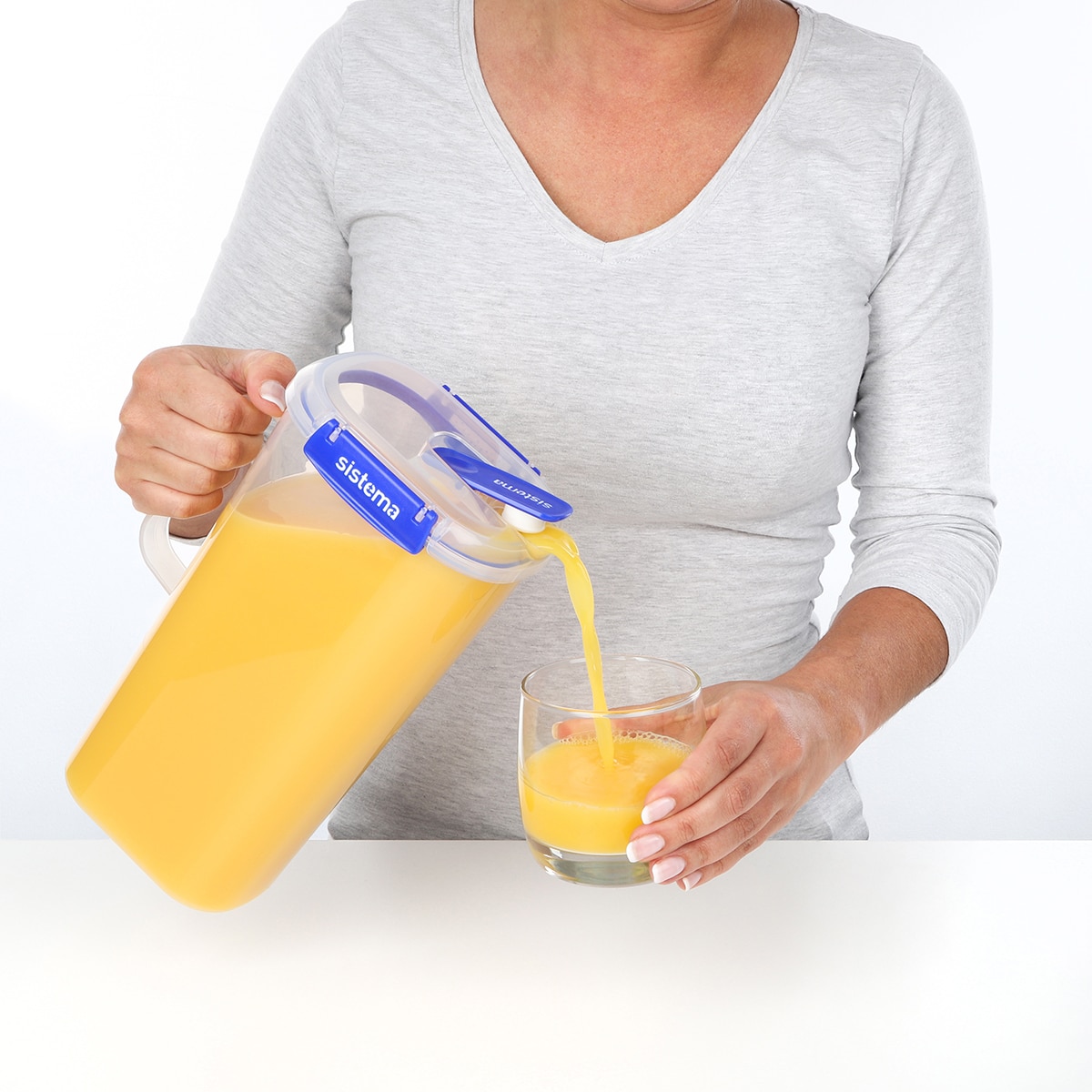 Jarro Hermético de Sumos KLIP IT + Transparente-4