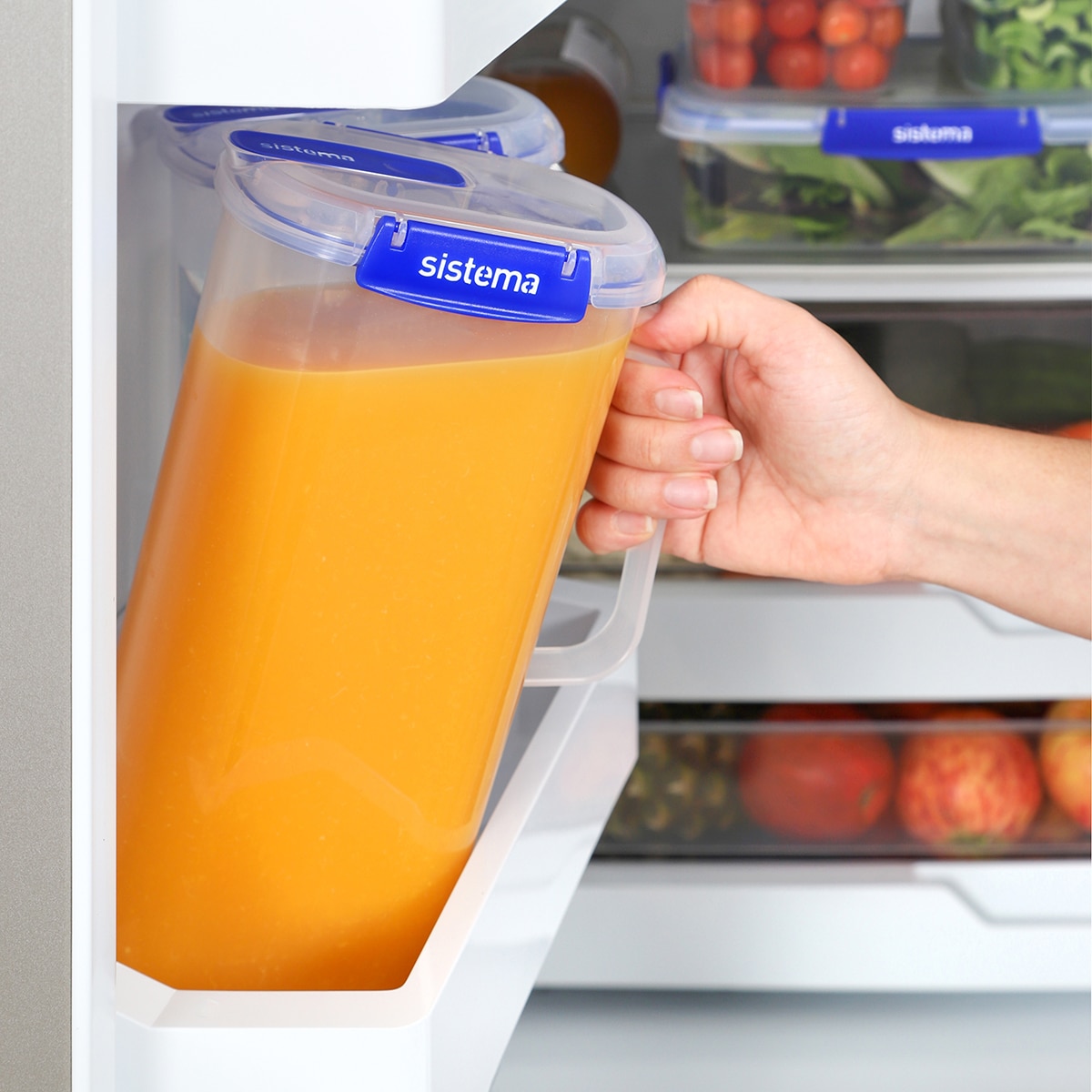 Jarro Hermético de Sumos KLIP IT + Transparente-5