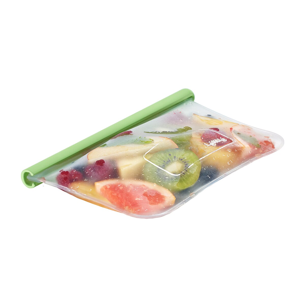 Bolsa reutilizable plana de silicona Reduce & Reuse Lékué - Transparente Mediano Transparente-2